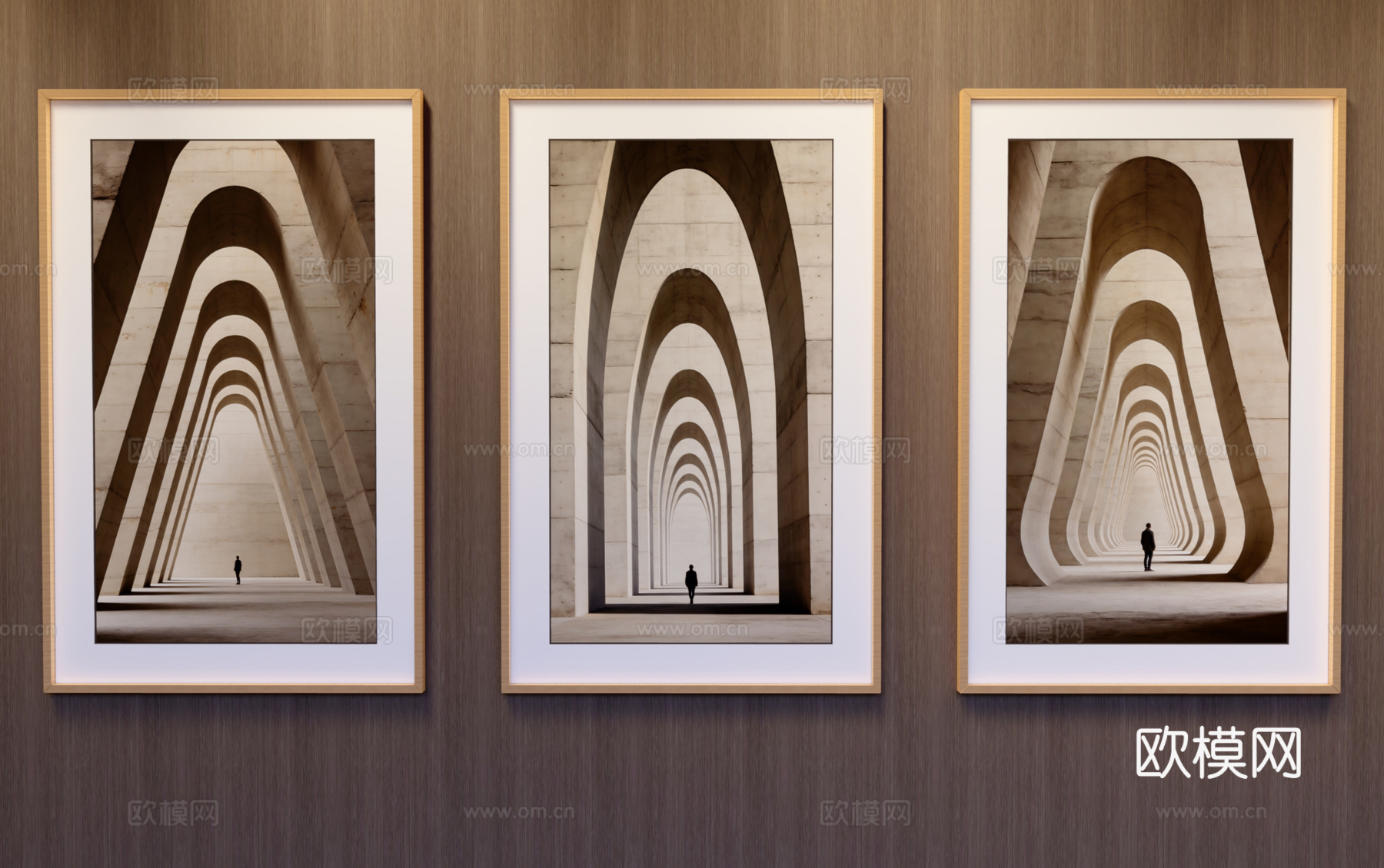 竖挂装饰画su模型