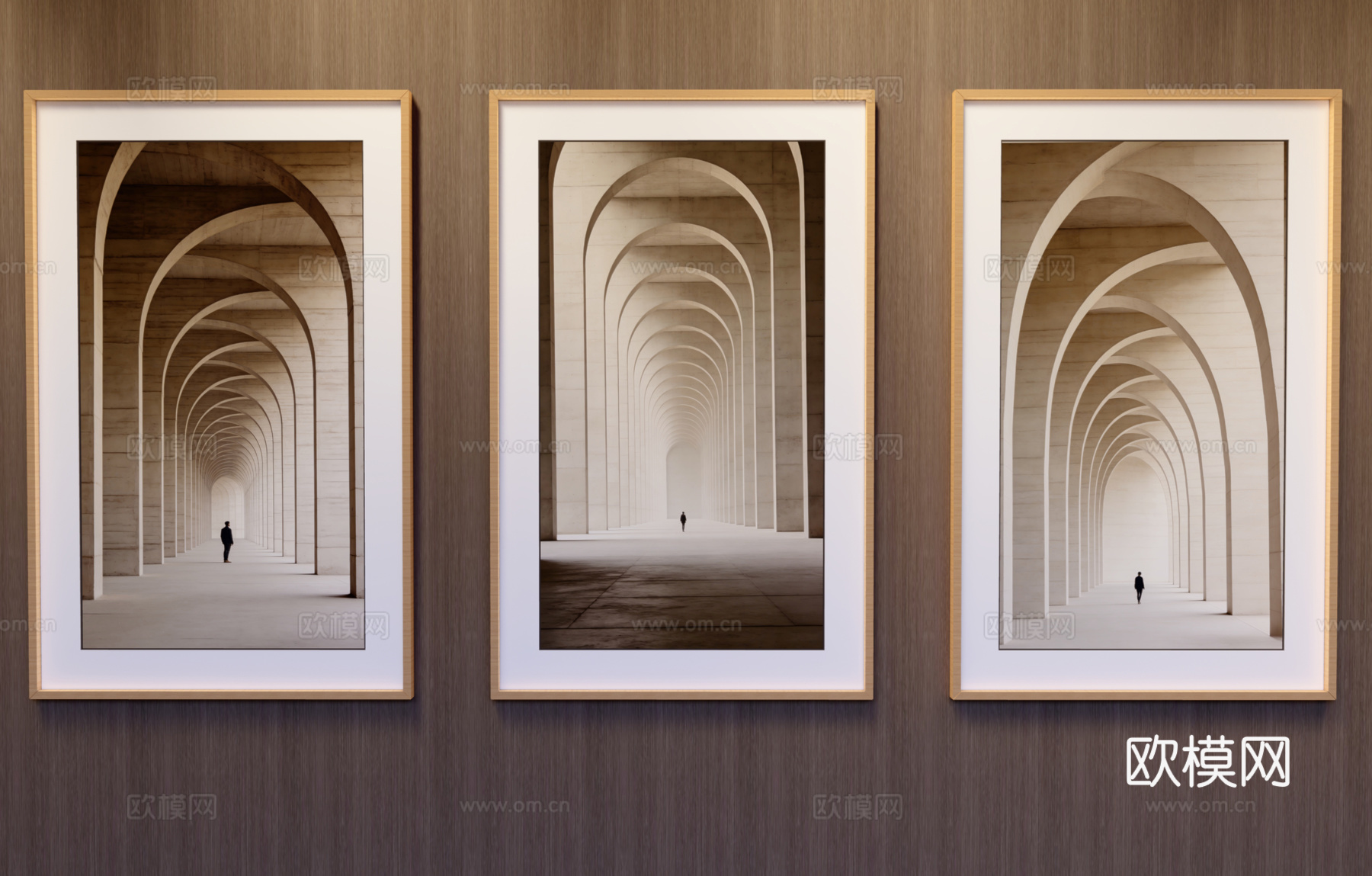 竖挂装饰画su模型