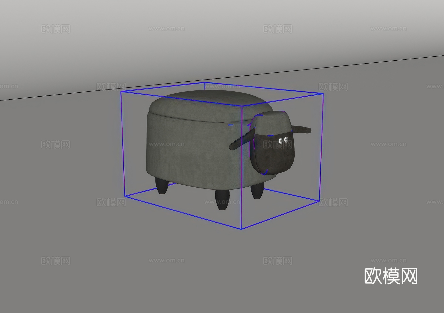休闲椅su模型下载（渲染图2）