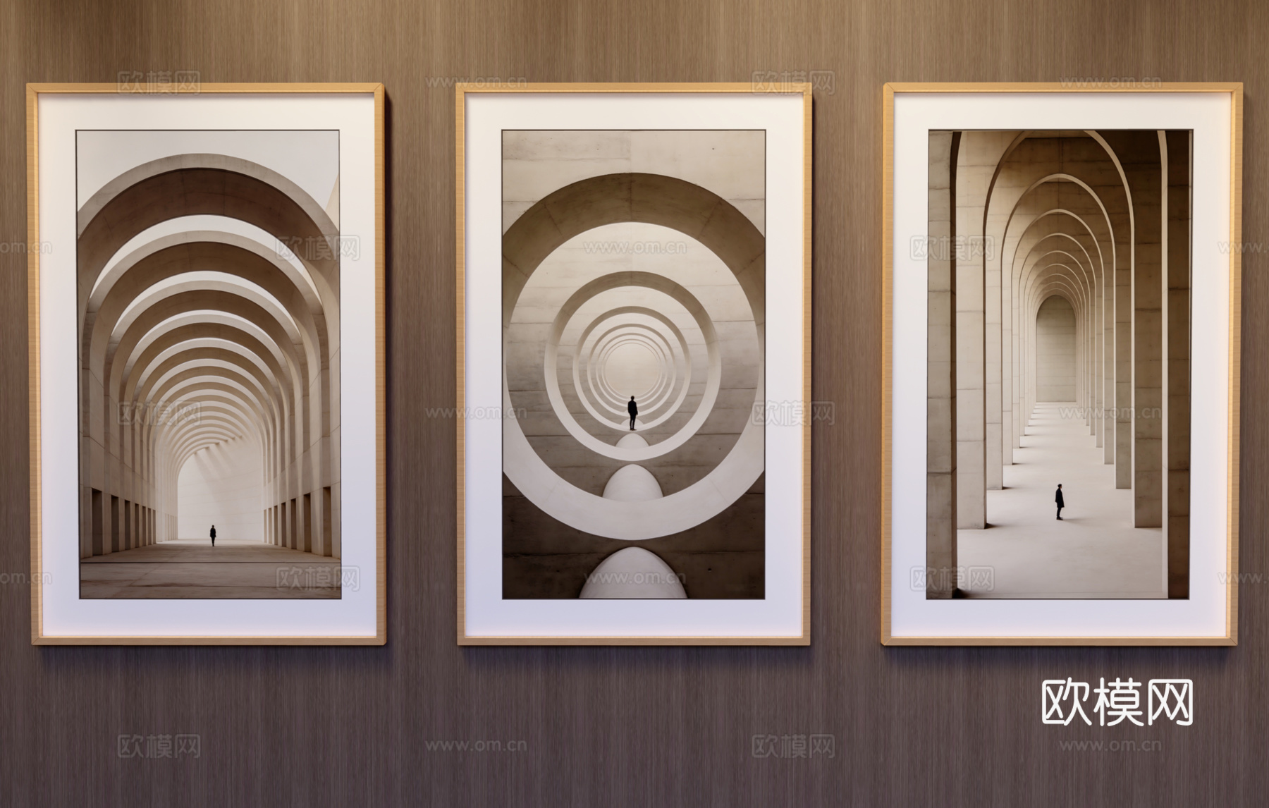 竖挂装饰画su模型