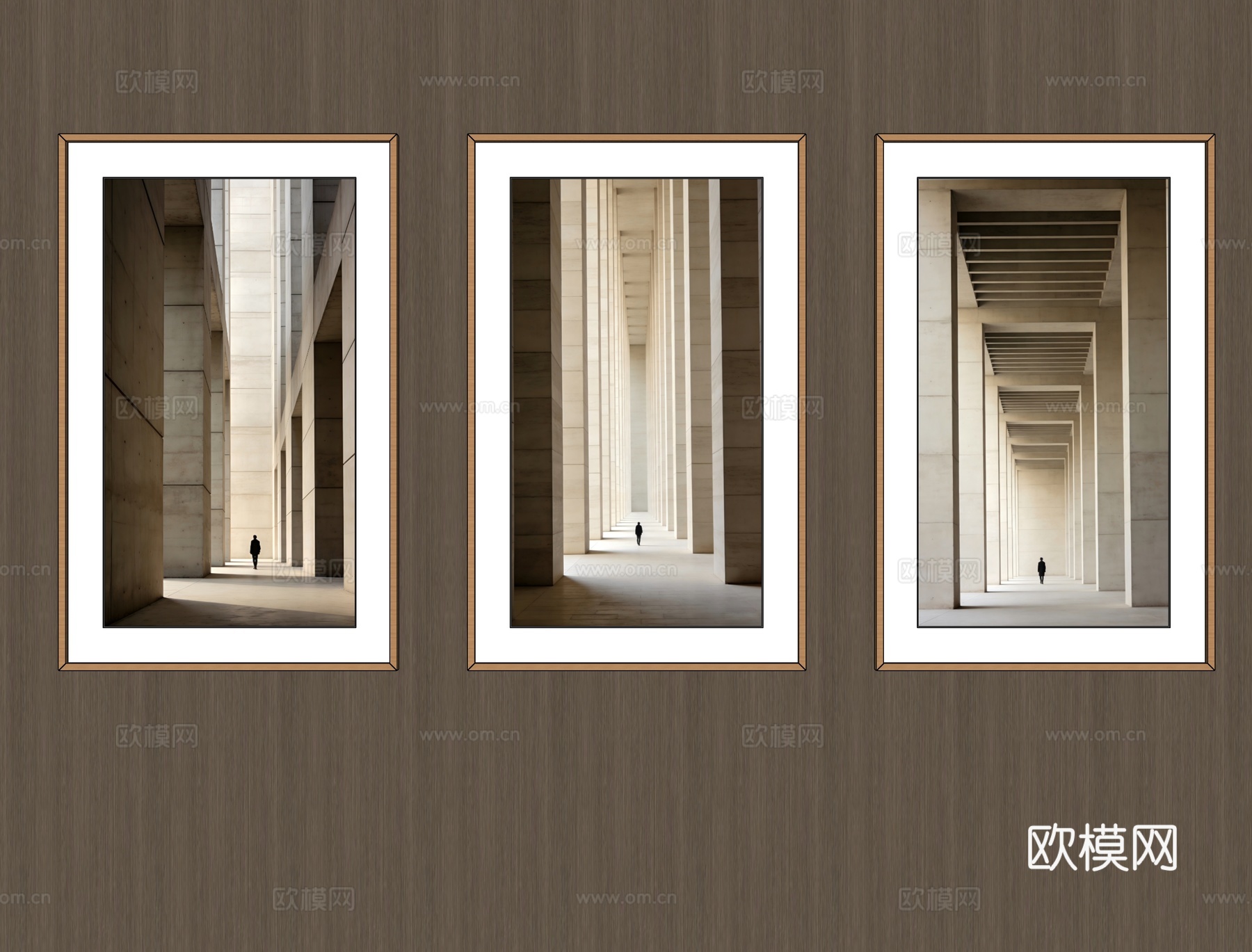 竖挂装饰画su模型