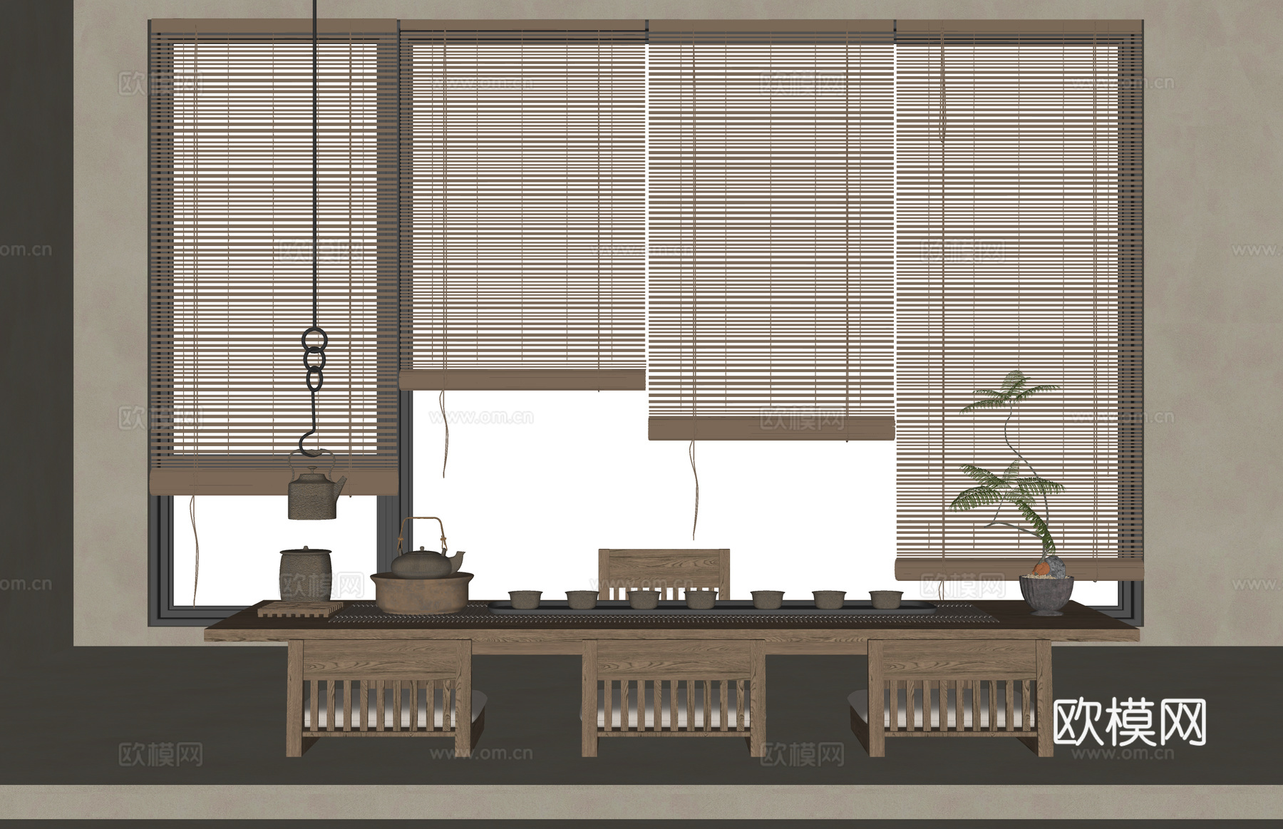 卫生间 客餐厅 茶桌椅 餐厅 客厅 卧室su模型