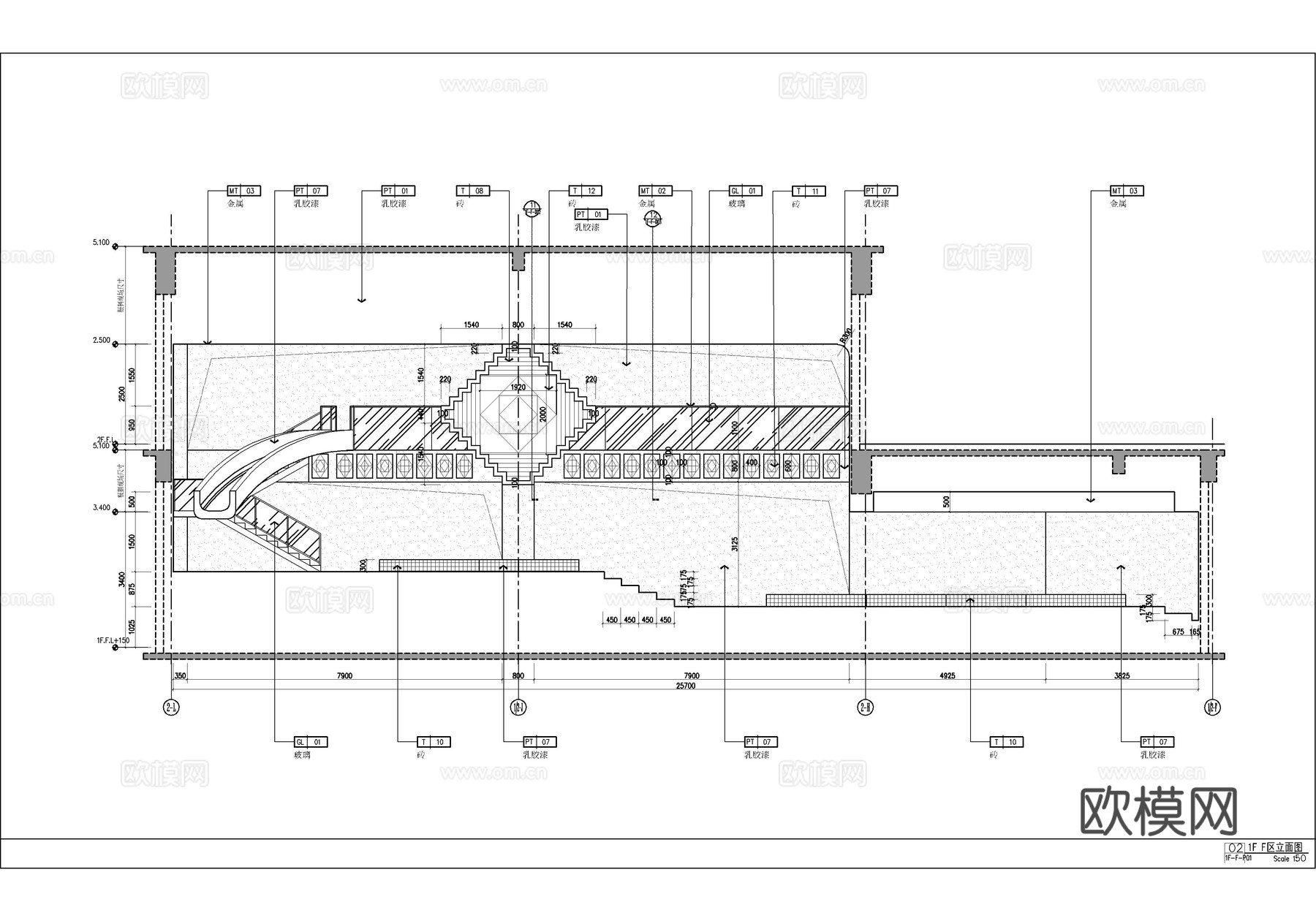 1200㎡弧形儿童游泳池全套施工图  圆形游泳馆   休闲娱cad施工图下载（渲染图4）