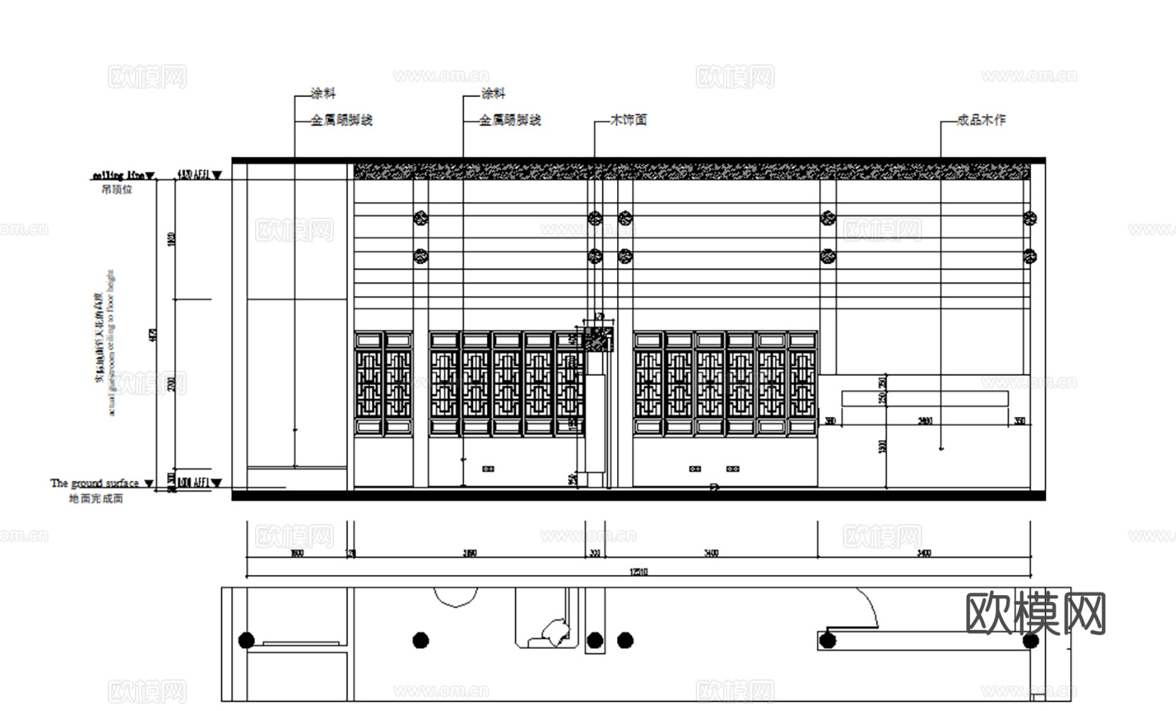服装店 运动服装店 运动鞋包专卖店 休闲服装店 男装女装 男cad施工图