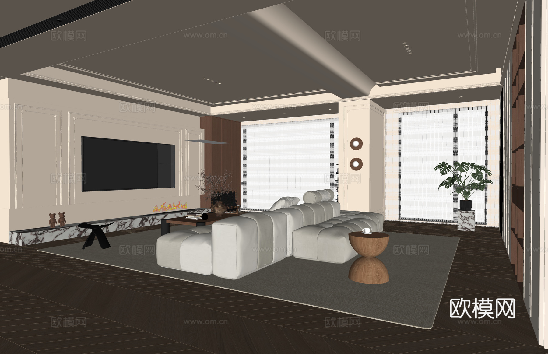 餐厅 门窗 家装 卫生间su模型