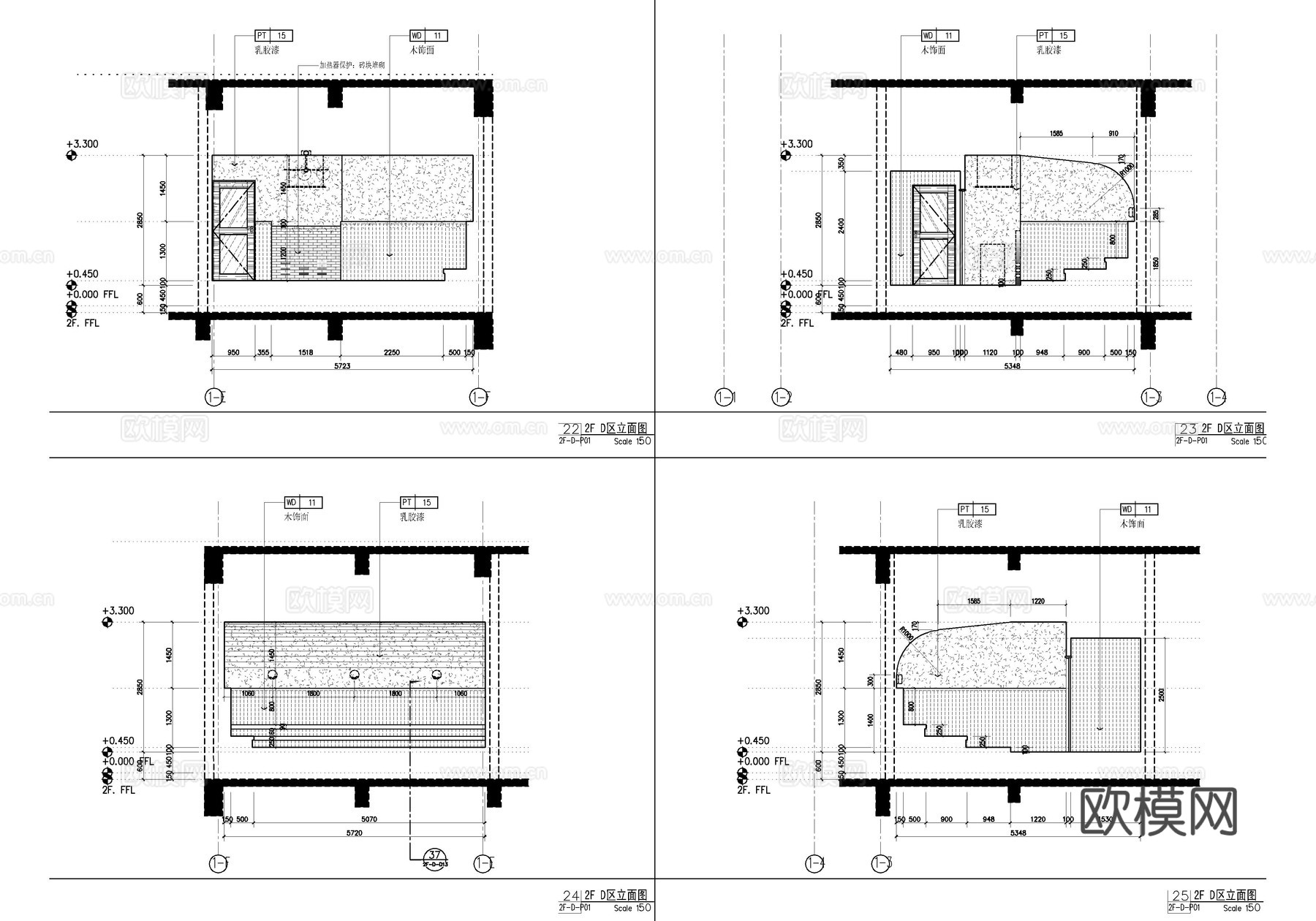 女子温泉洗浴中心施工详图   女子温泉大浴场  休闲娱乐会所cad施工图下载（渲染图7）
