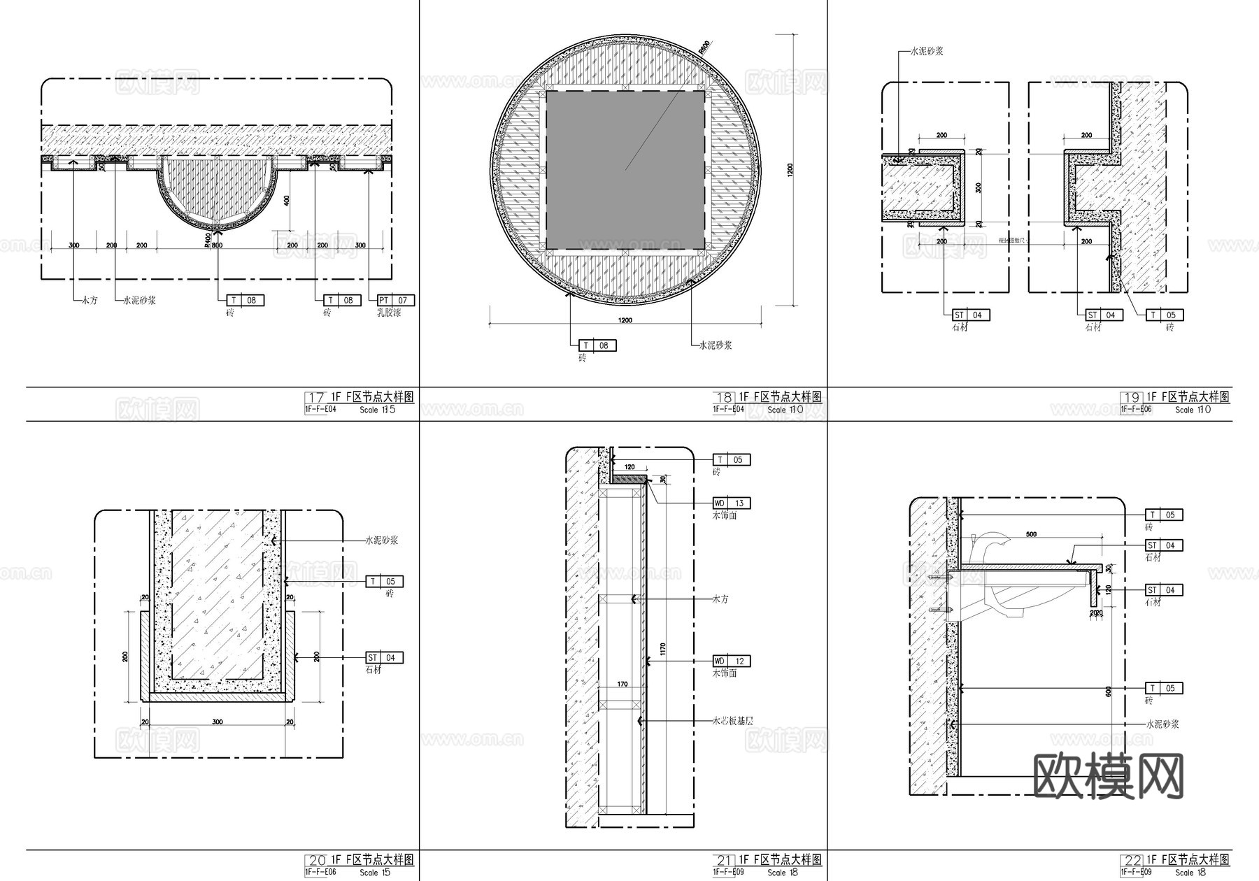1200㎡弧形儿童游泳池全套施工图  圆形游泳馆   休闲娱cad施工图下载（渲染图8）