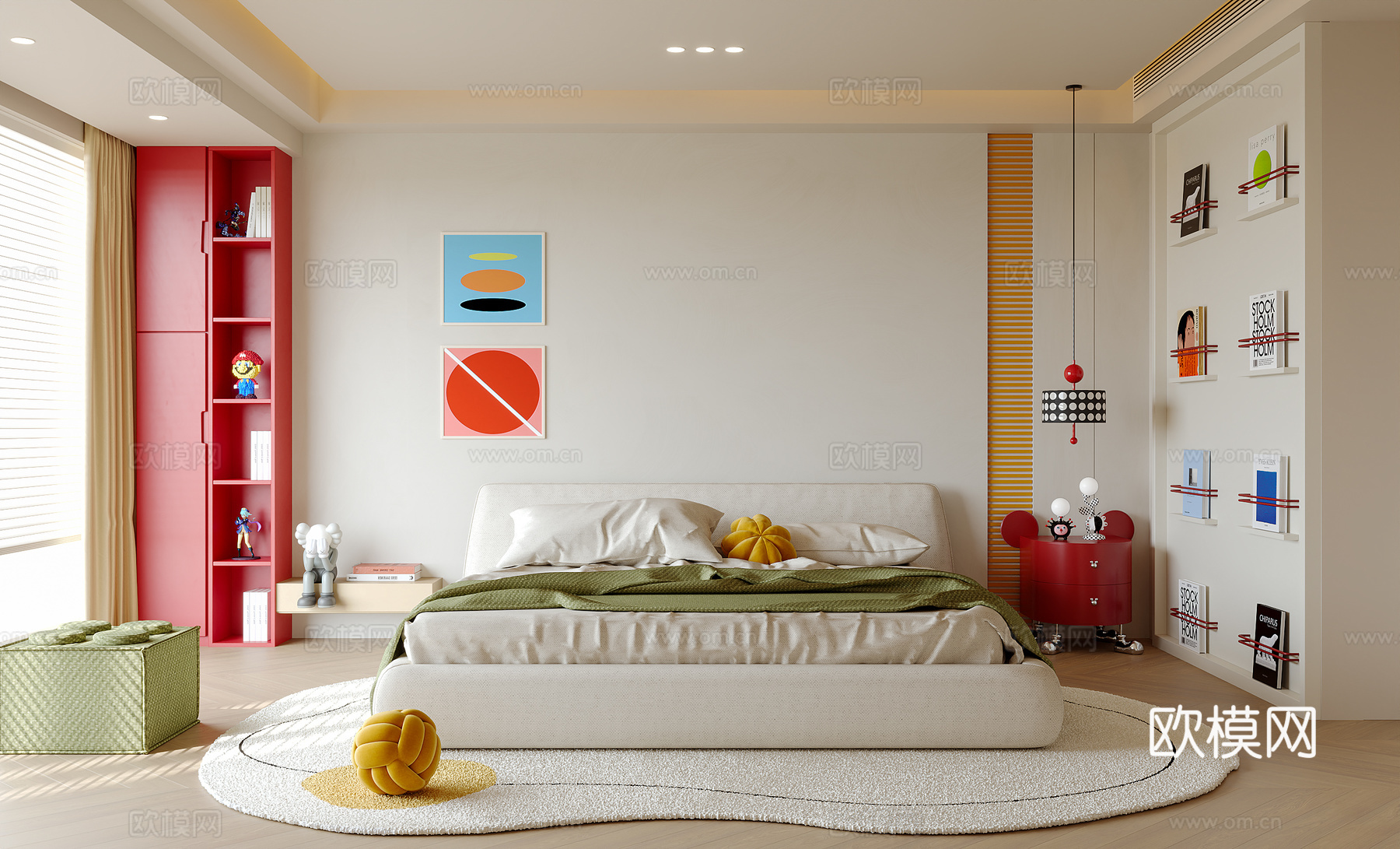 多巴胺卧室su模型