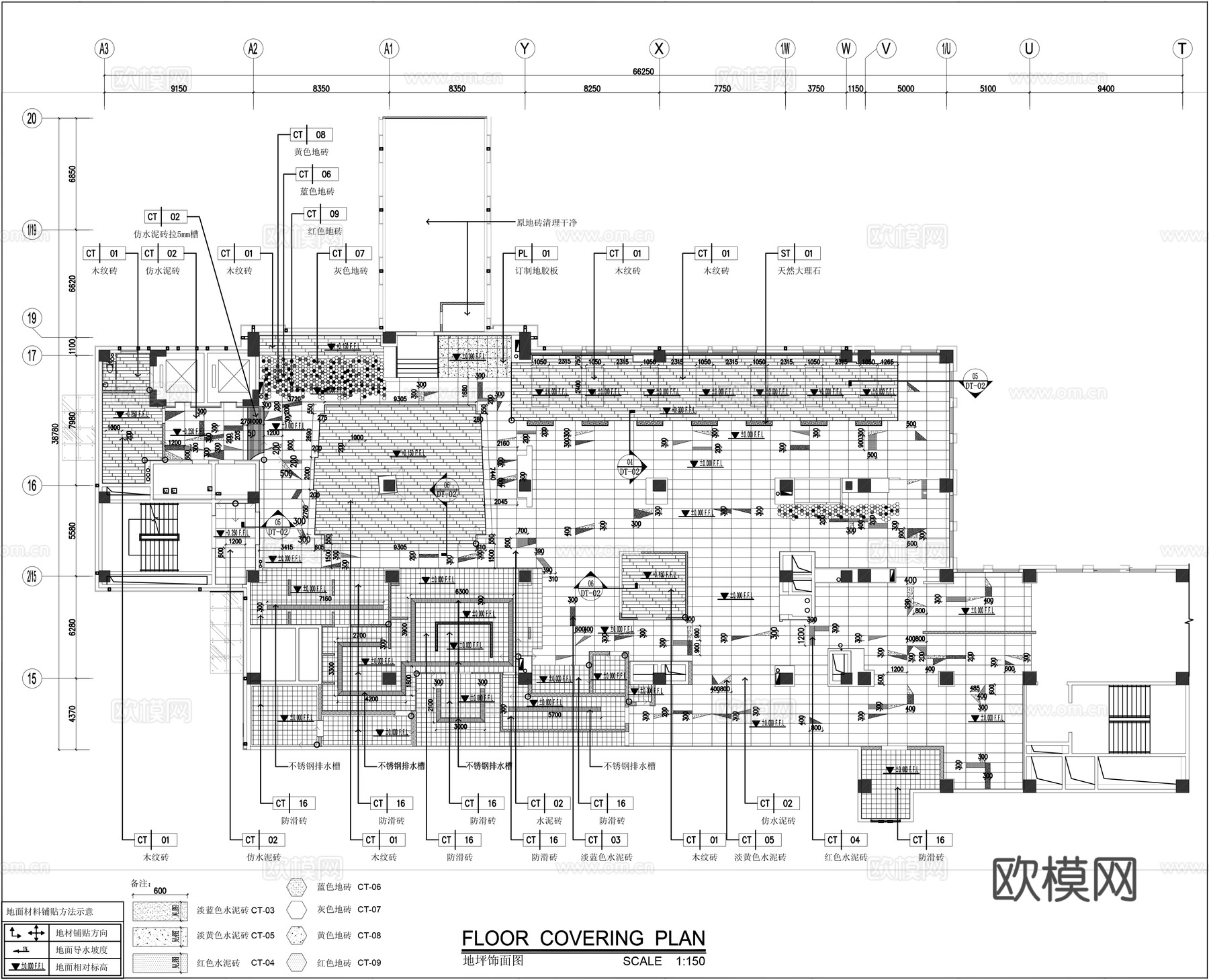烤肉店平面施工图cad施工图下载（渲染图3）