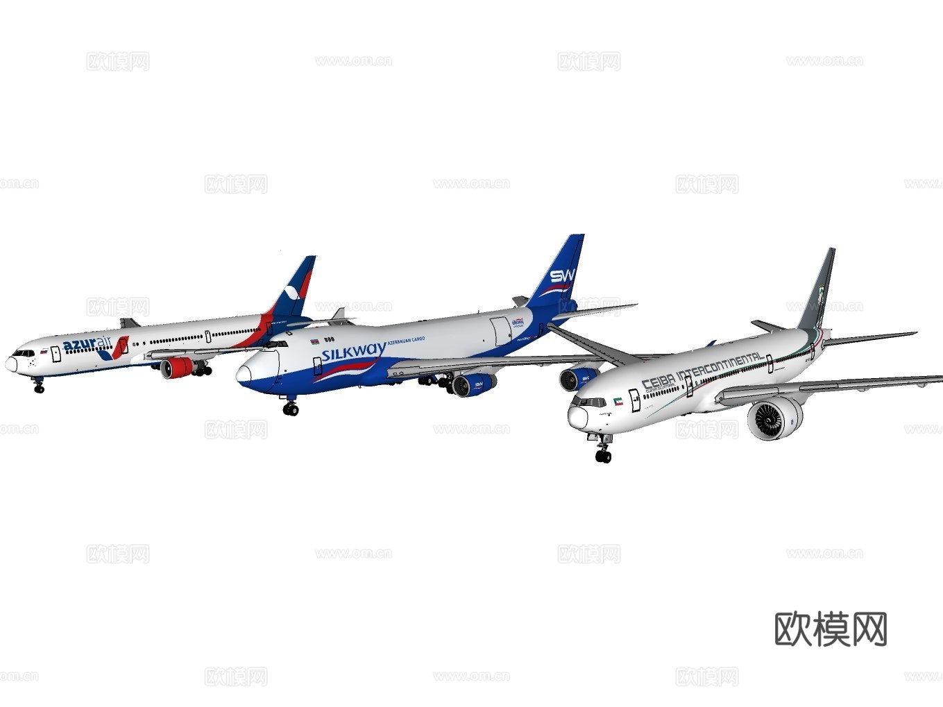 航空飞机su模型