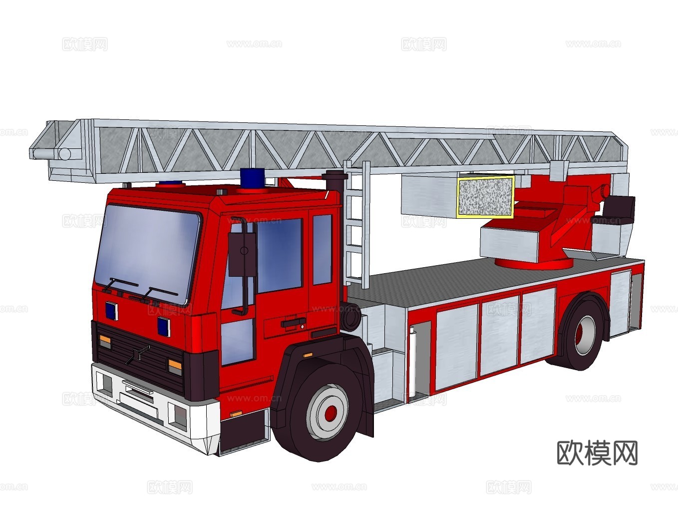 消防车su模型