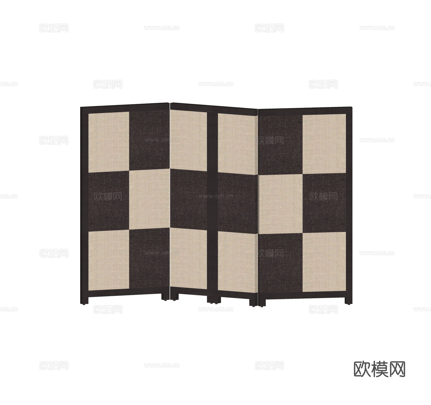 侘寂风屏风 可折叠屏风 隔断 木质屏风 复古屏风 玄关隔断su模型