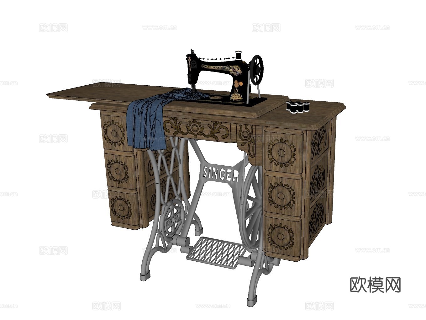 缝纫机su模型