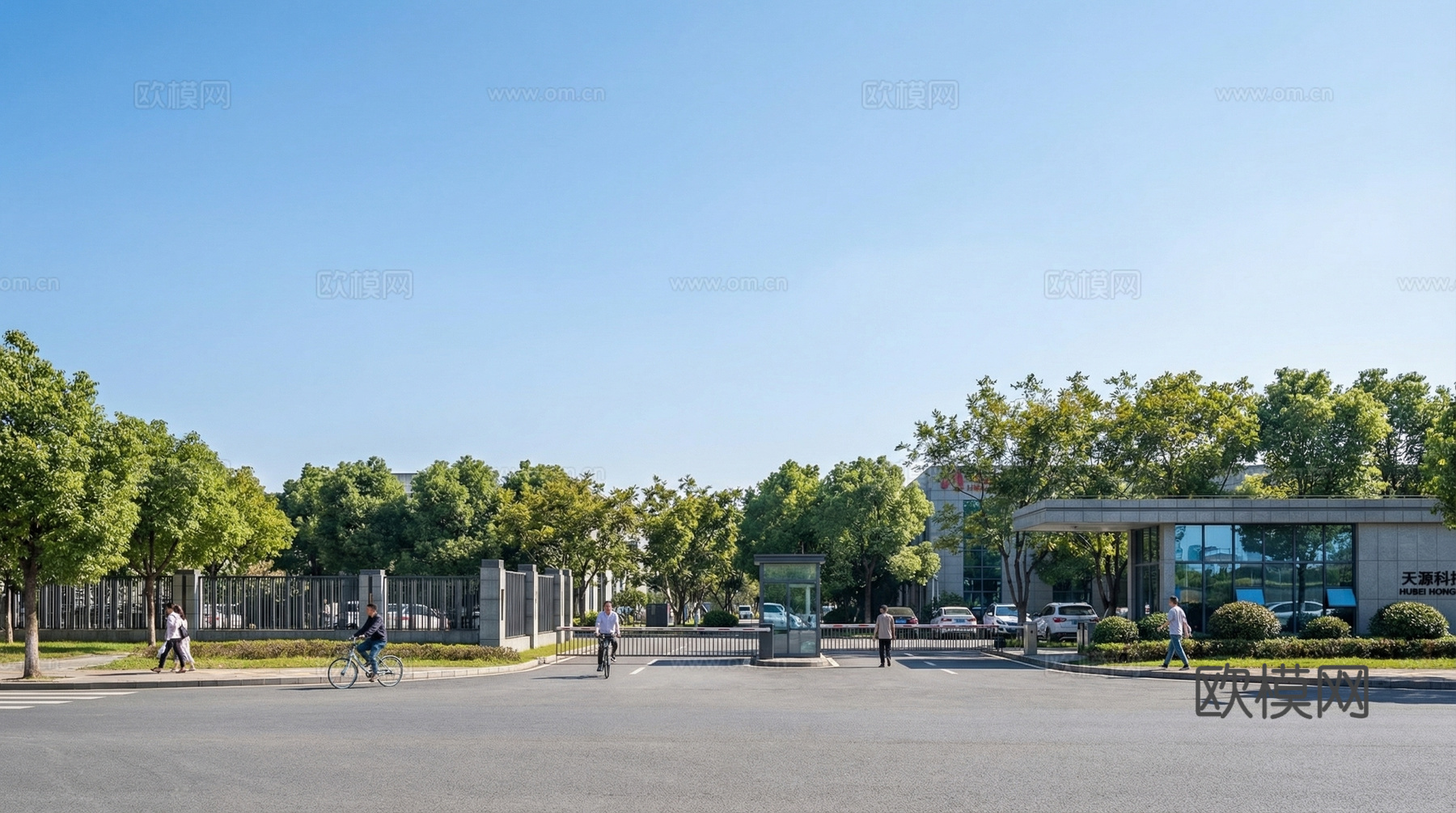 工厂大门su模型