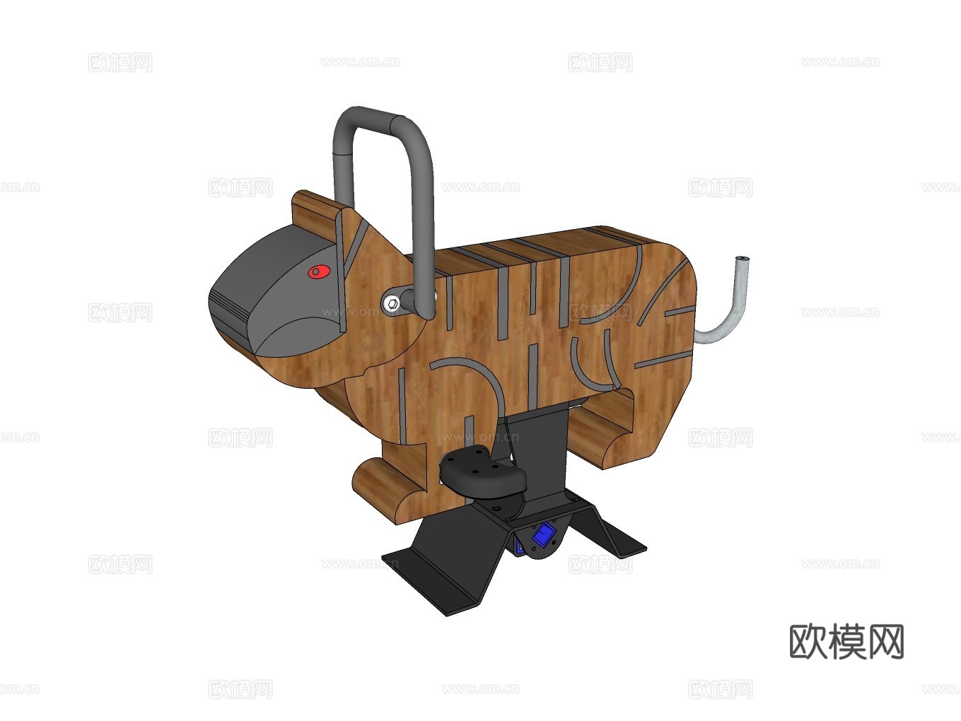 摇摆木马su模型