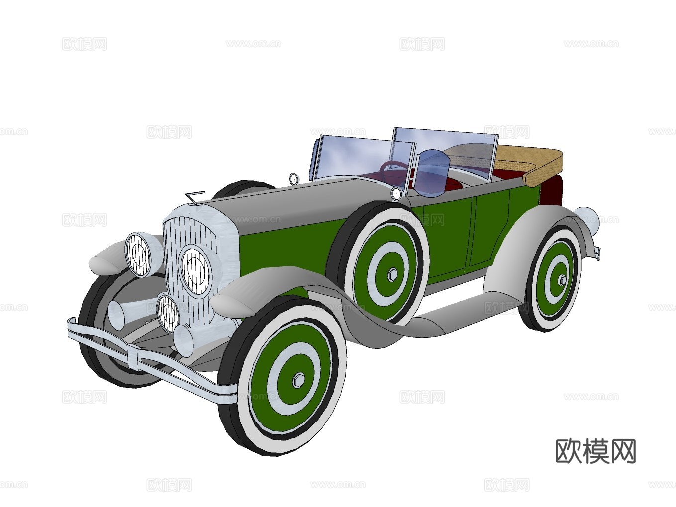 老爷车su模型