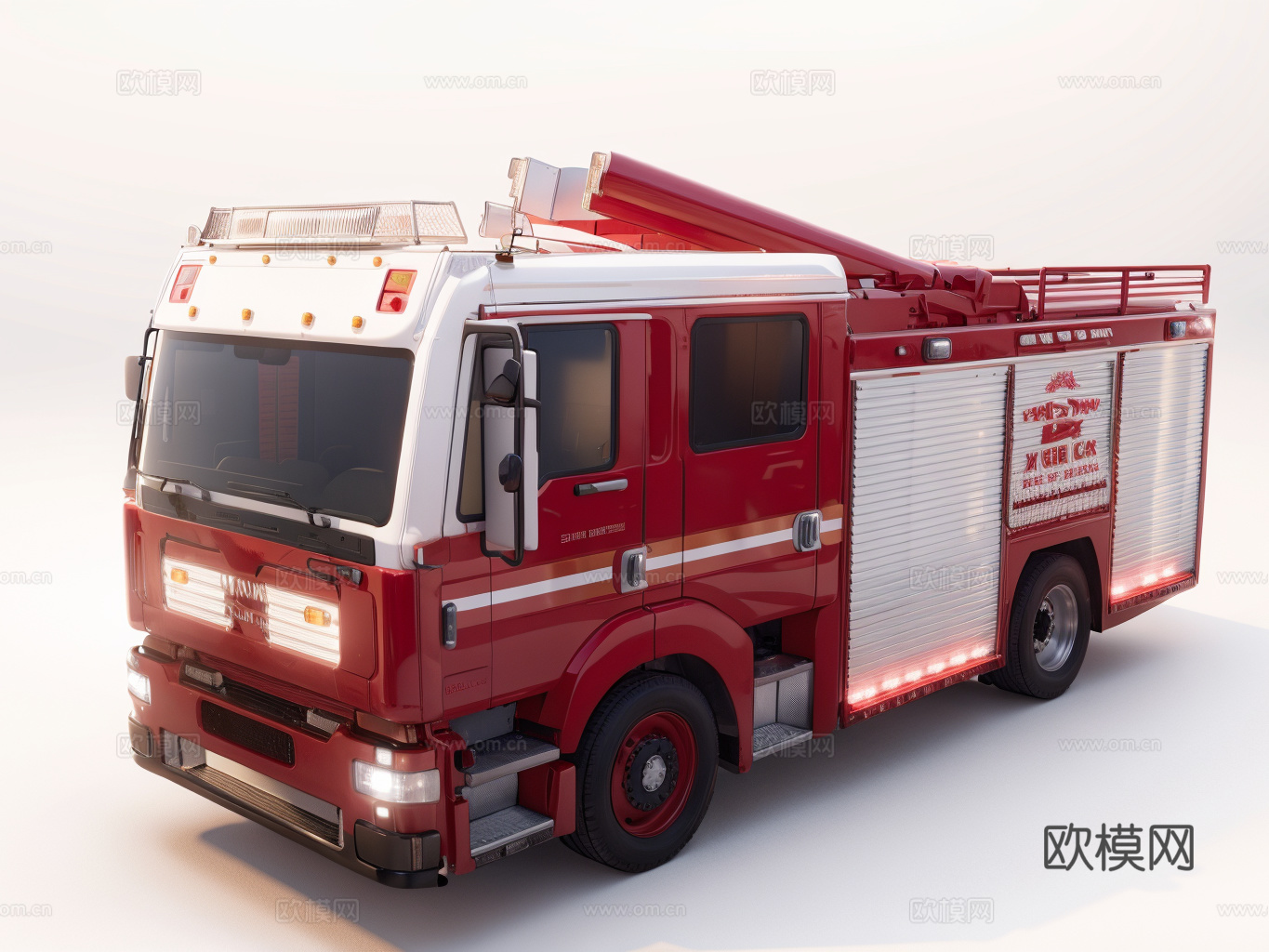 消防车su模型