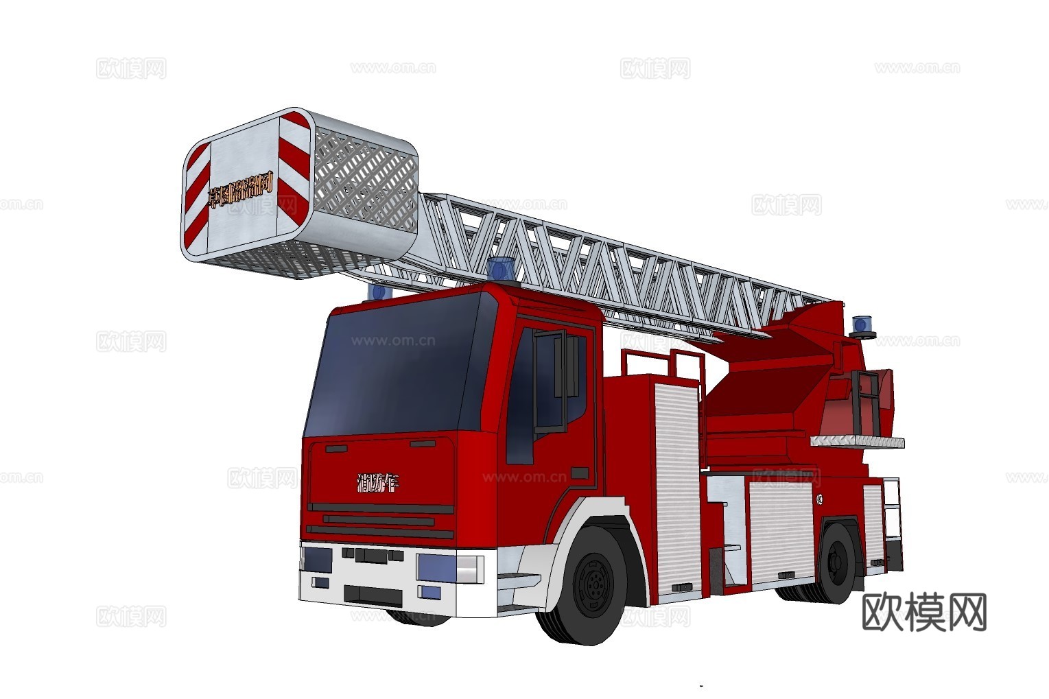 消防车su模型