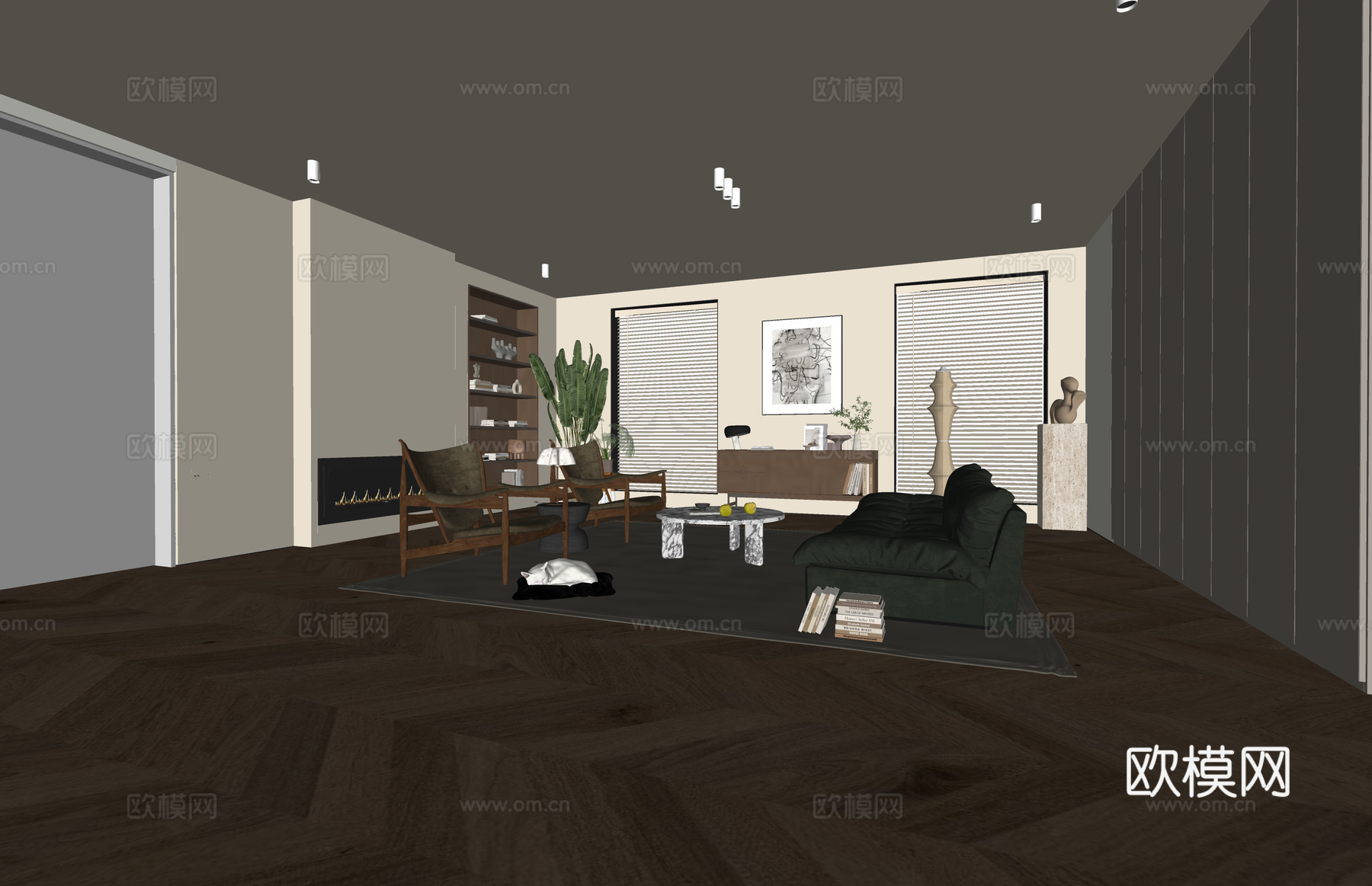 阳台 家装 客餐厅 门窗 卫生间 客厅su模型