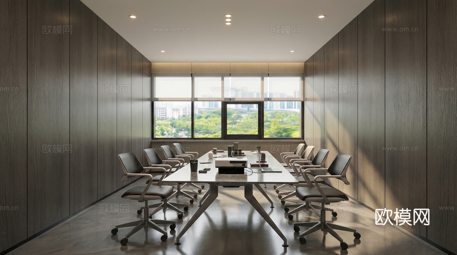现代  报告厅  会议室su模型