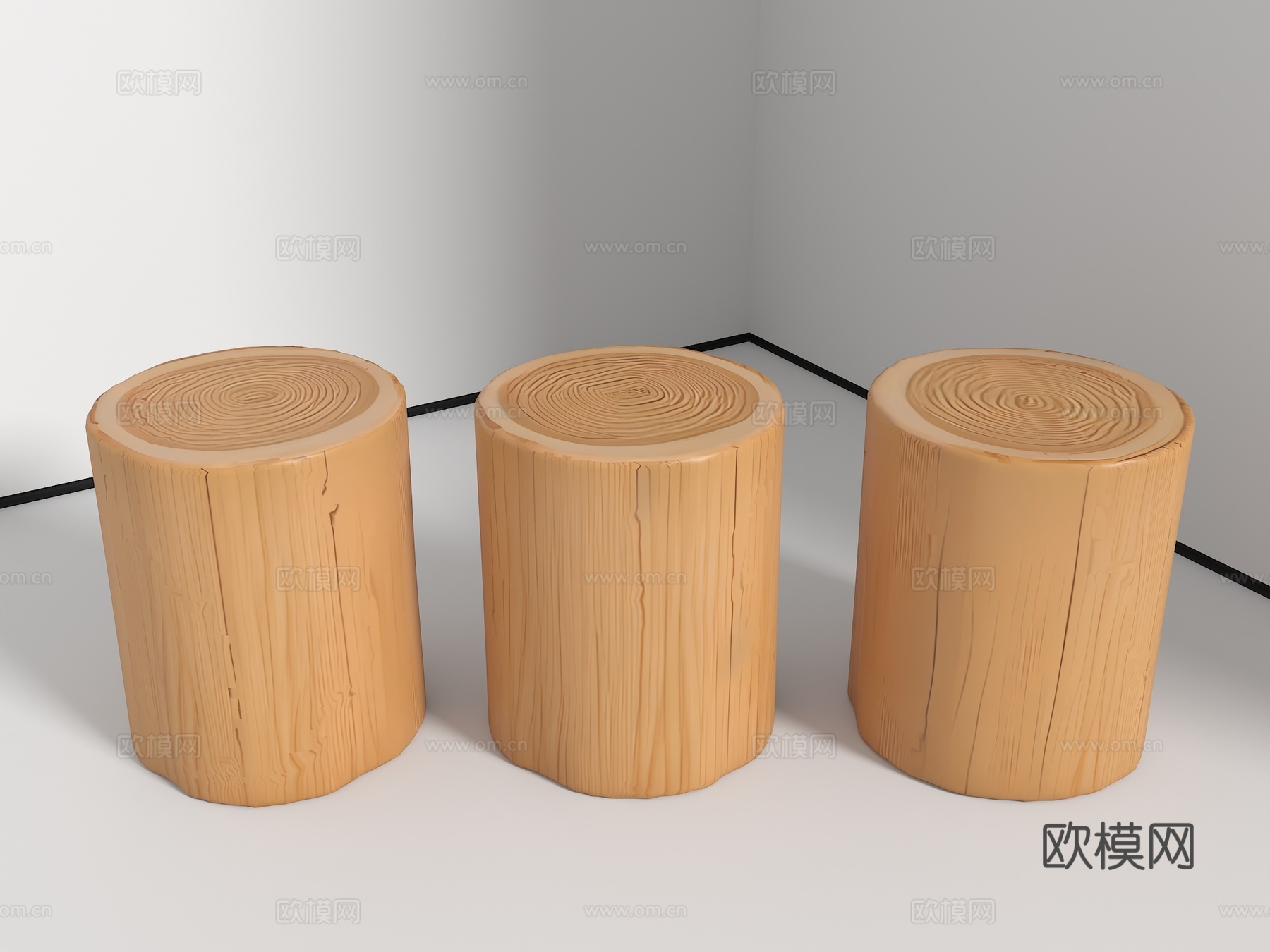 树墩坐凳 自然树墩 景观坐凳 坐凳 生态坐凳 木条坐凳 景观su模型