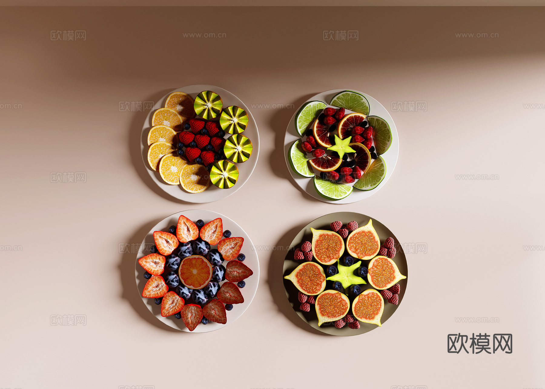 水果组合su模型