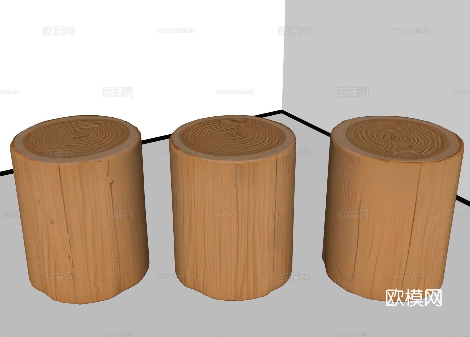 树墩坐凳 自然树墩 景观坐凳 坐凳 生态坐凳 木条坐凳 景观su模型