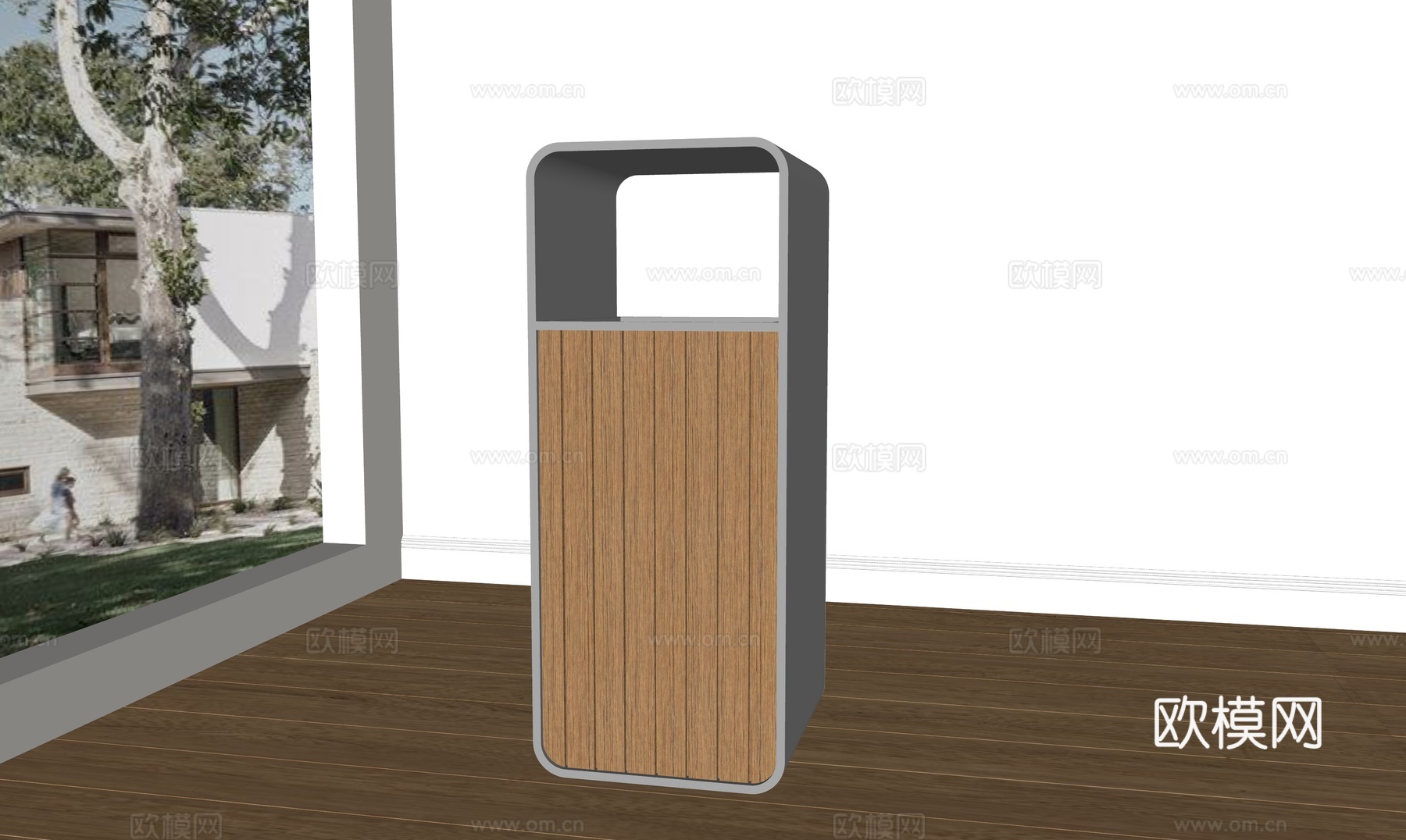 垃圾桶  垃圾分类  公共设施su模型