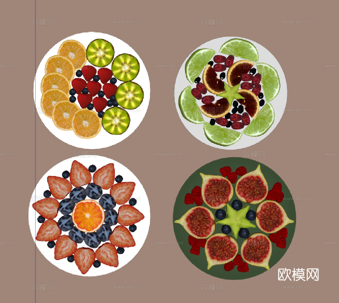 水果组合su模型