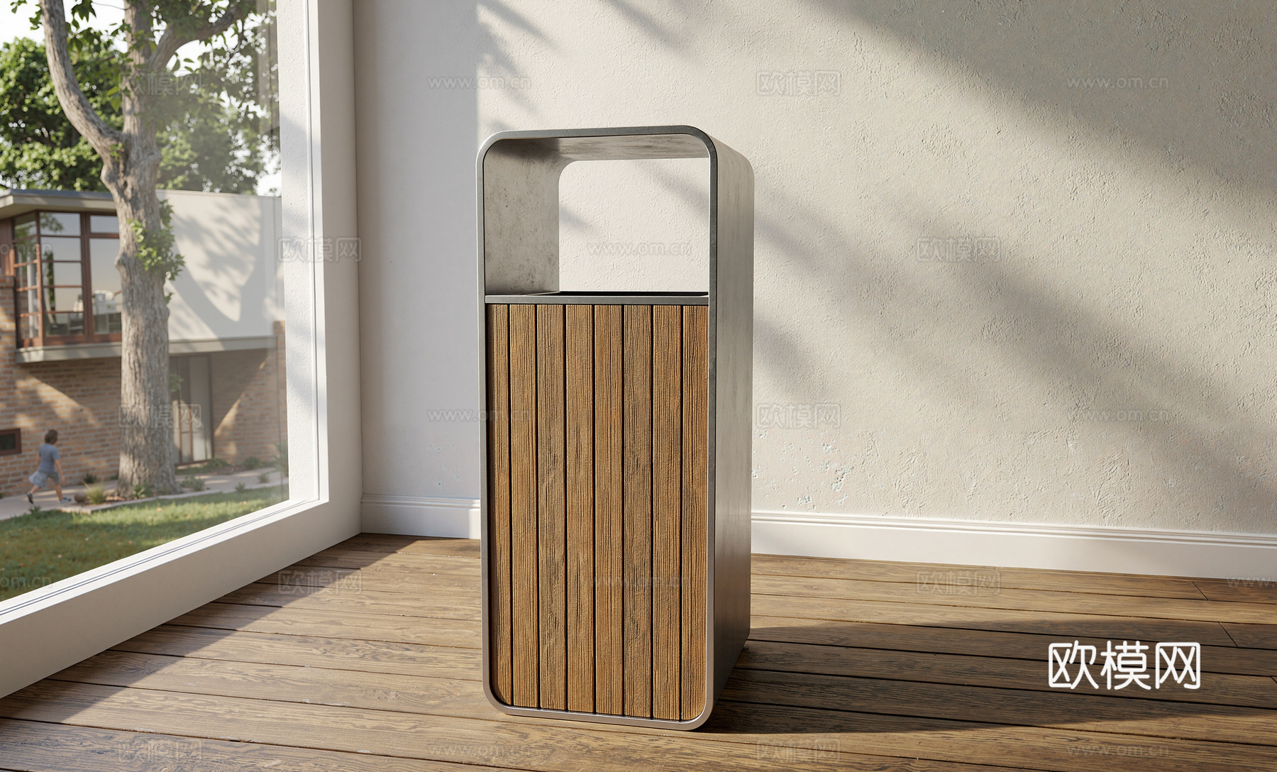 垃圾桶  垃圾分类  公共设施su模型