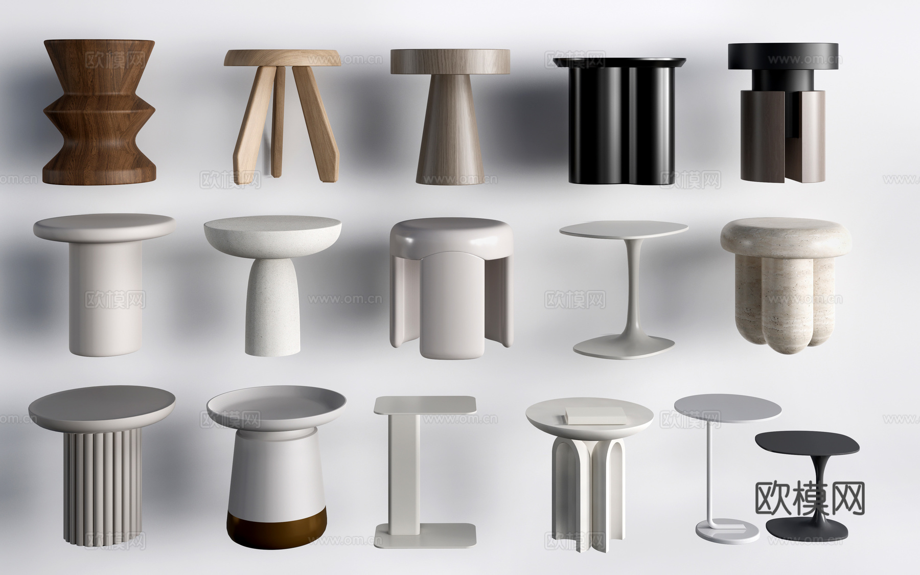 现代茶几 客厅茶几su模型