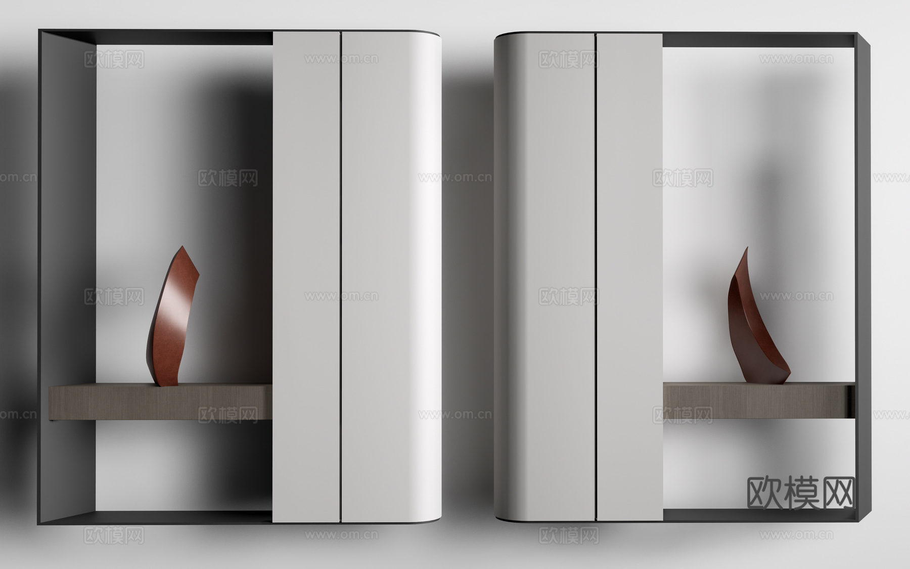 现代玄关隔断 装饰隔断 入户玄关su模型