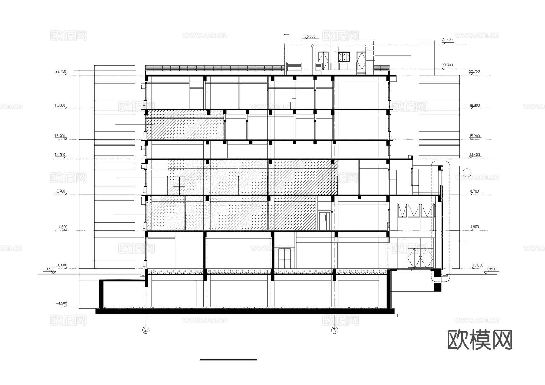 剖面图cad施工图