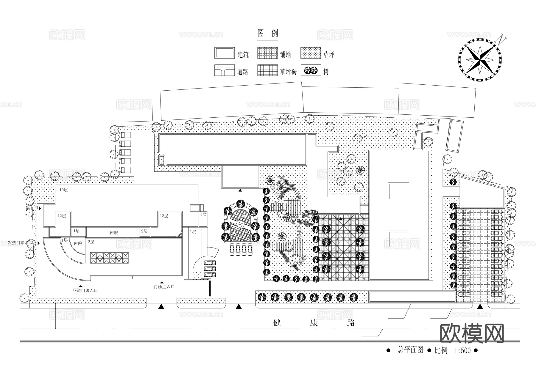 医疗建筑cad施工图