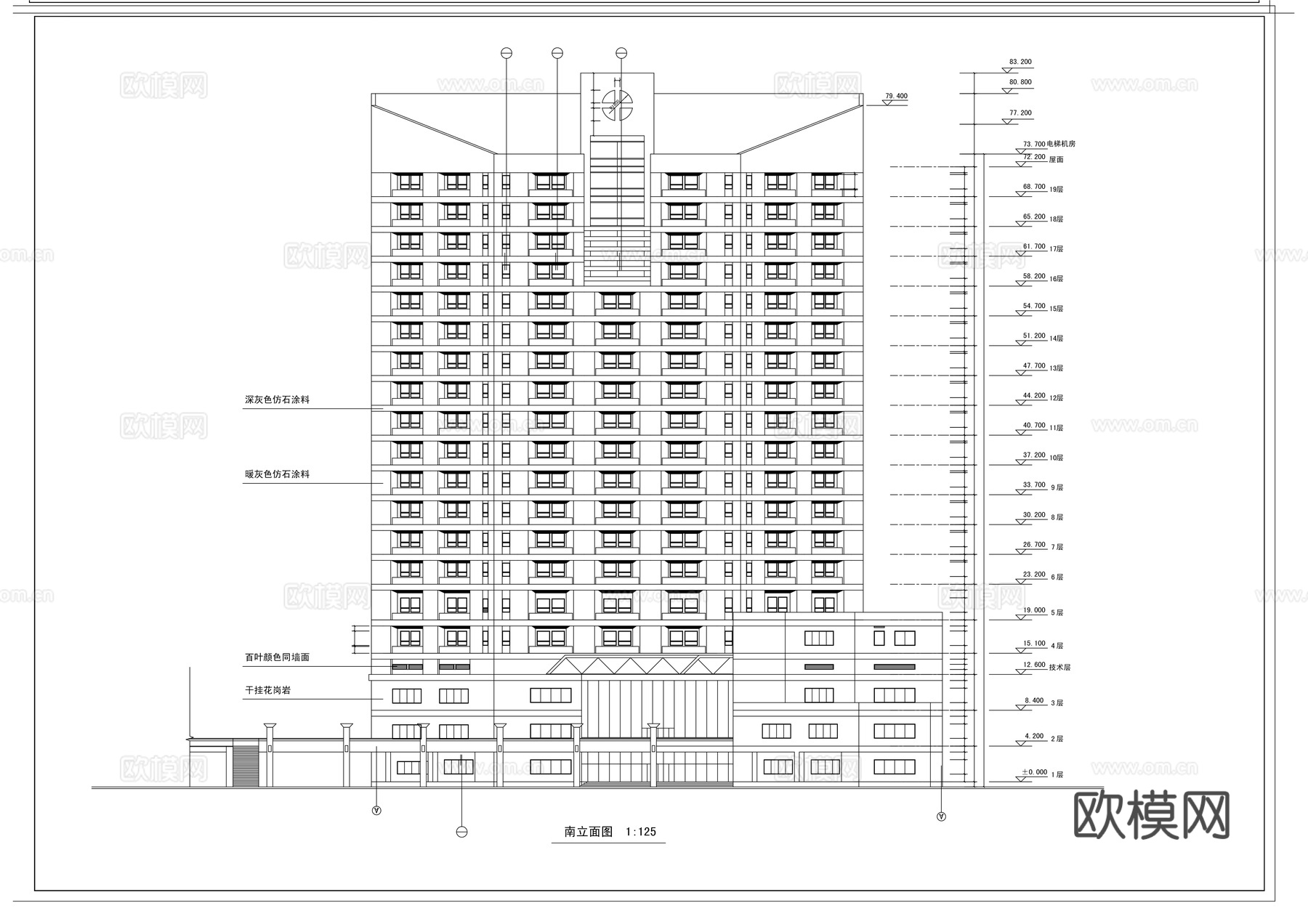 医疗建筑cad施工图