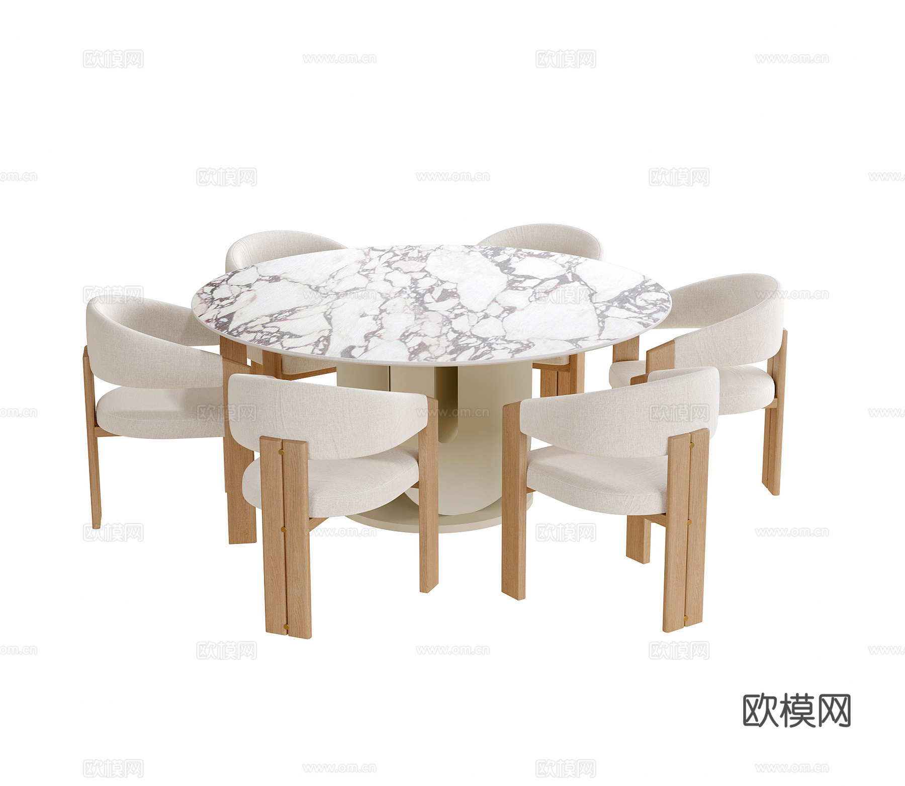 现代餐桌椅 餐椅 餐桌su模型