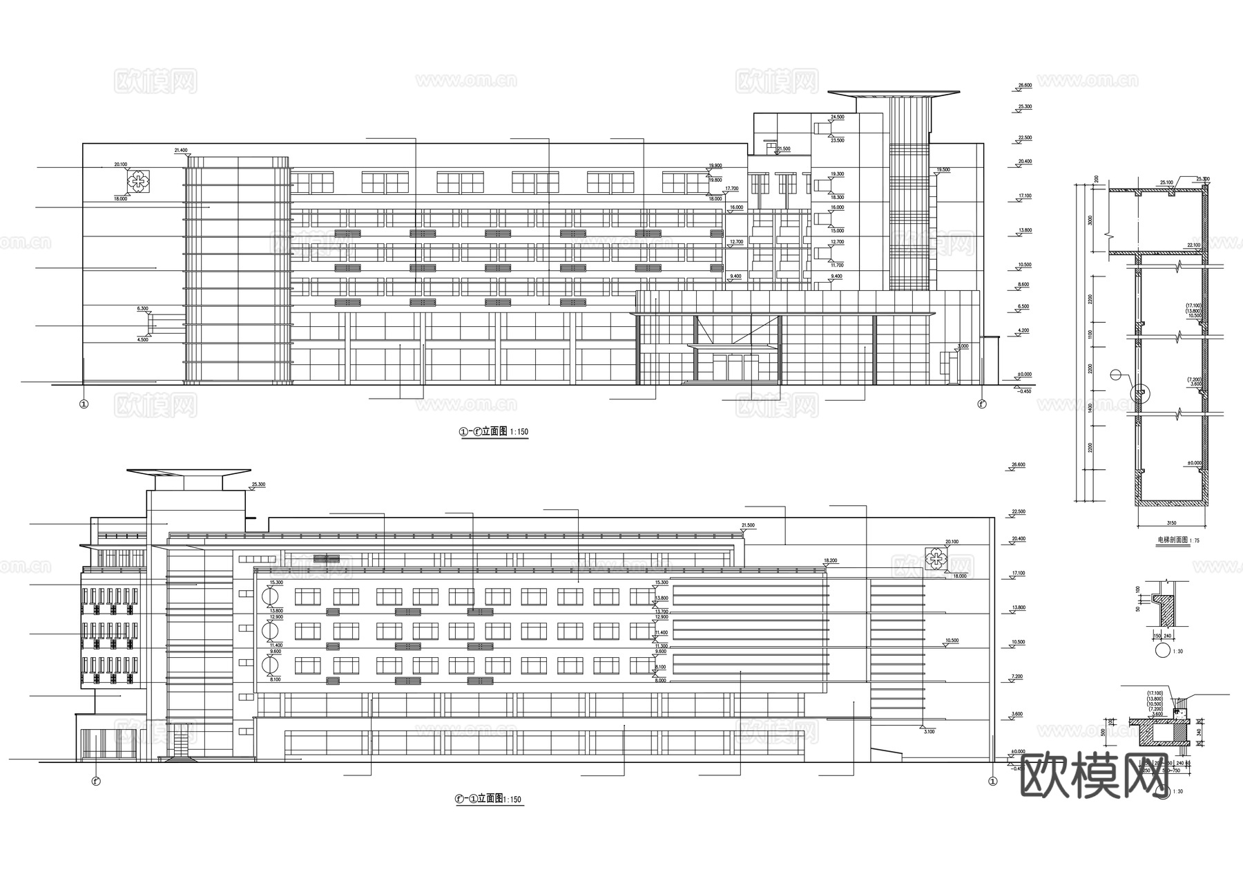 医疗建筑cad施工图