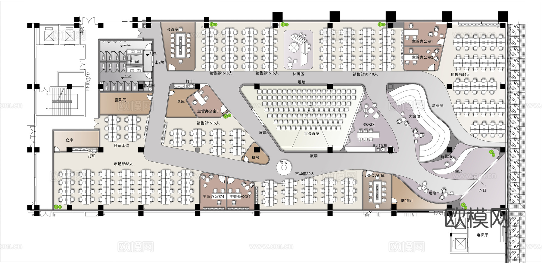 办公室CAD平面图cad施工图