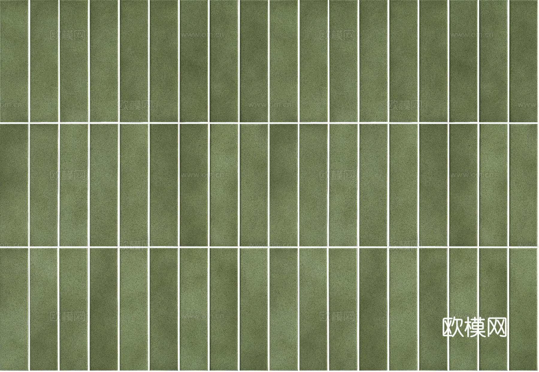 法式奶油条形砖 无缝小绿砖复古 厨卫砖