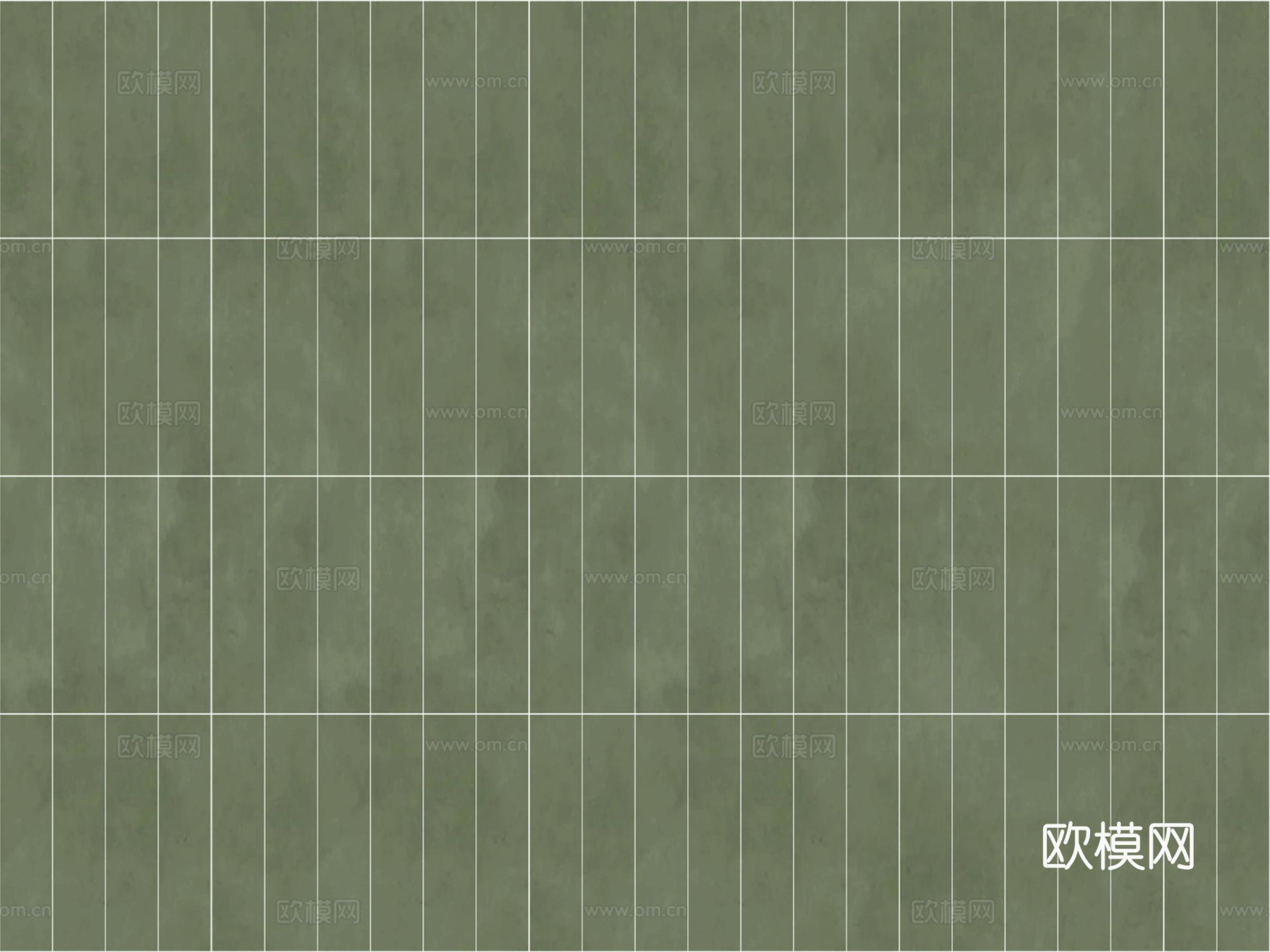 复古风条形砖 墨绿色瓷砖 无缝绿色长条花砖