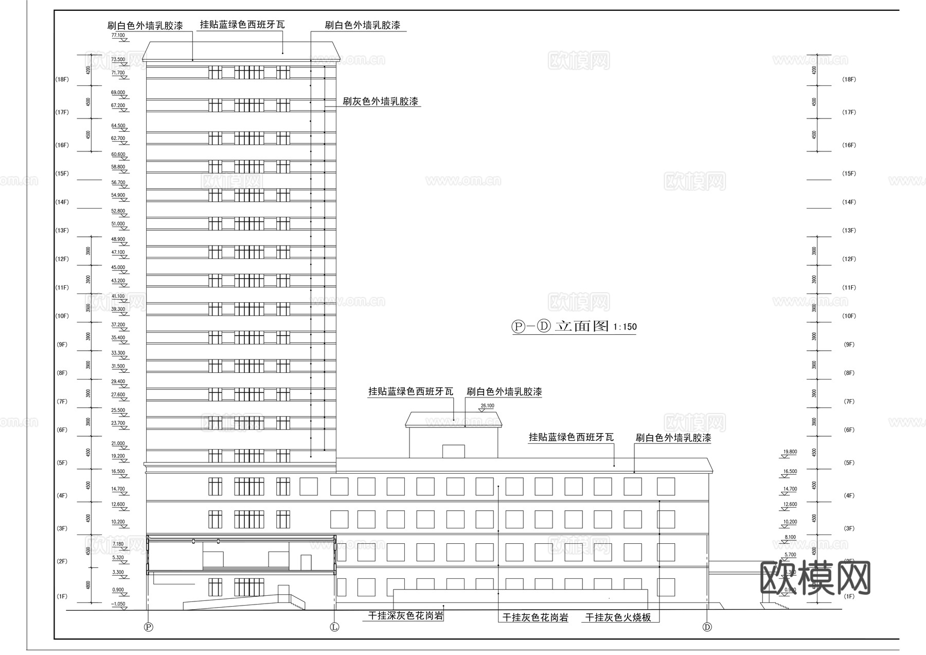 医疗建筑cad施工图