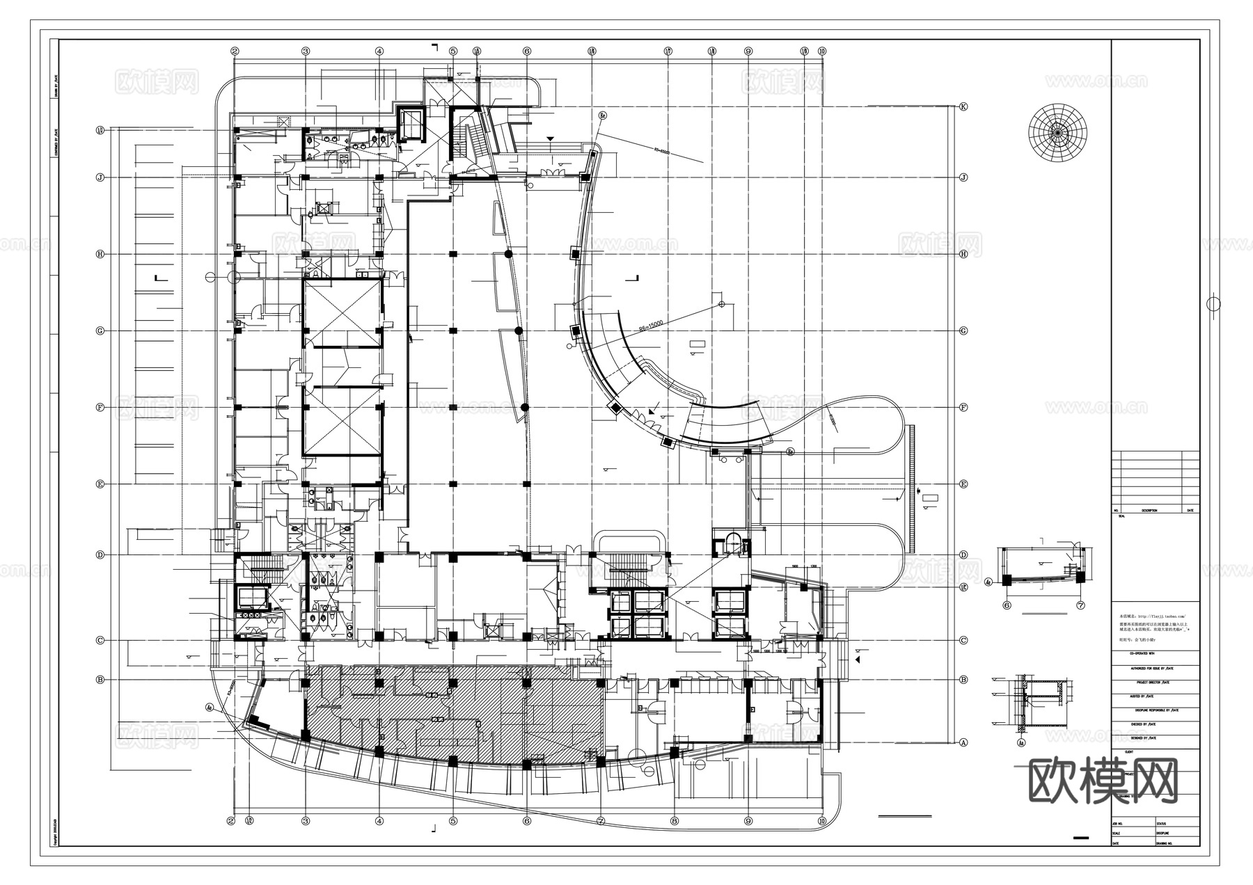 一层平面cad施工图