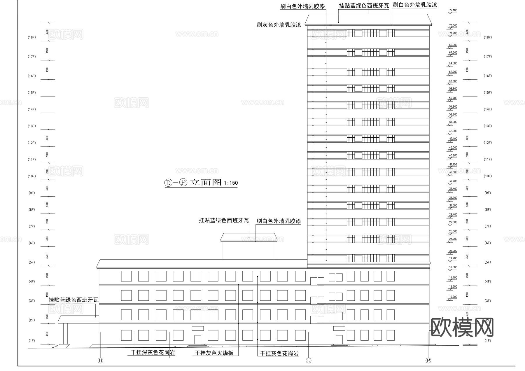 医疗建筑cad施工图