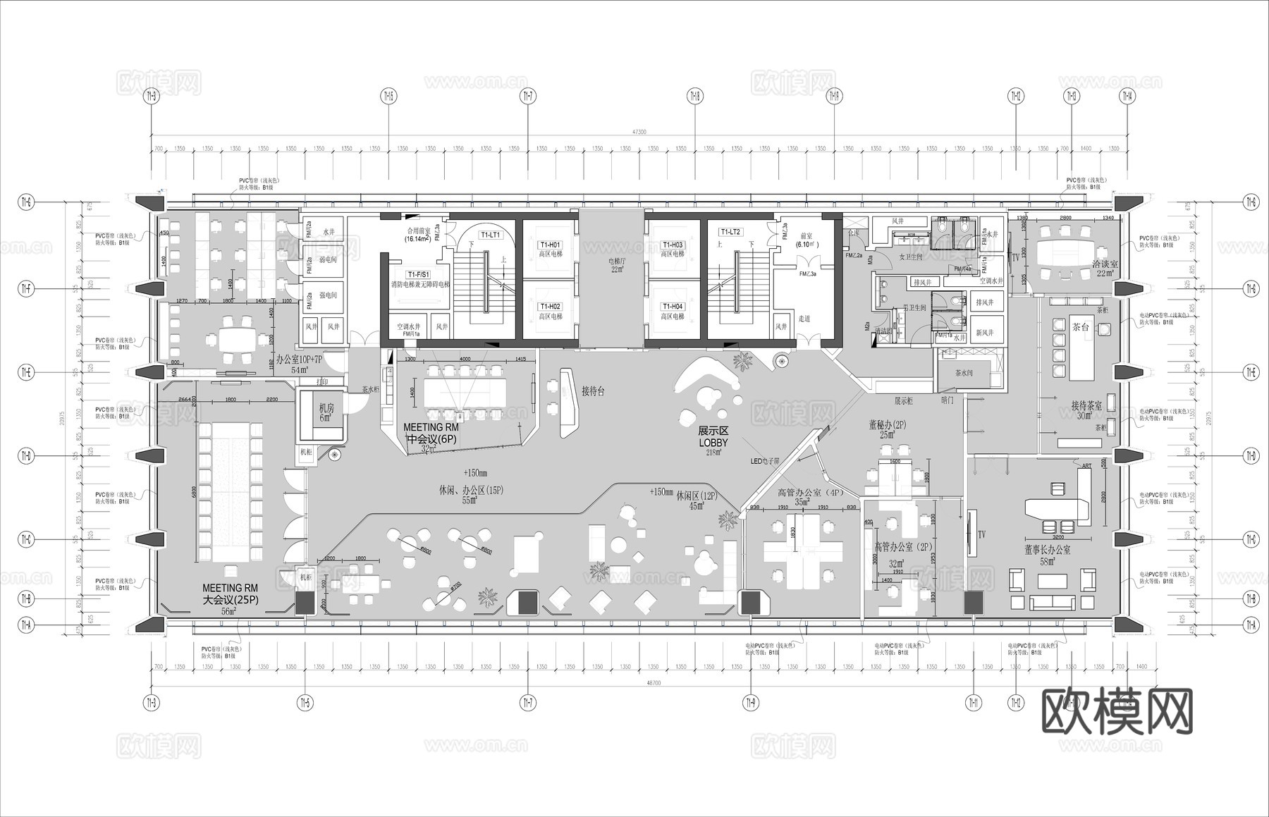 办公室CAD平面图cad施工图