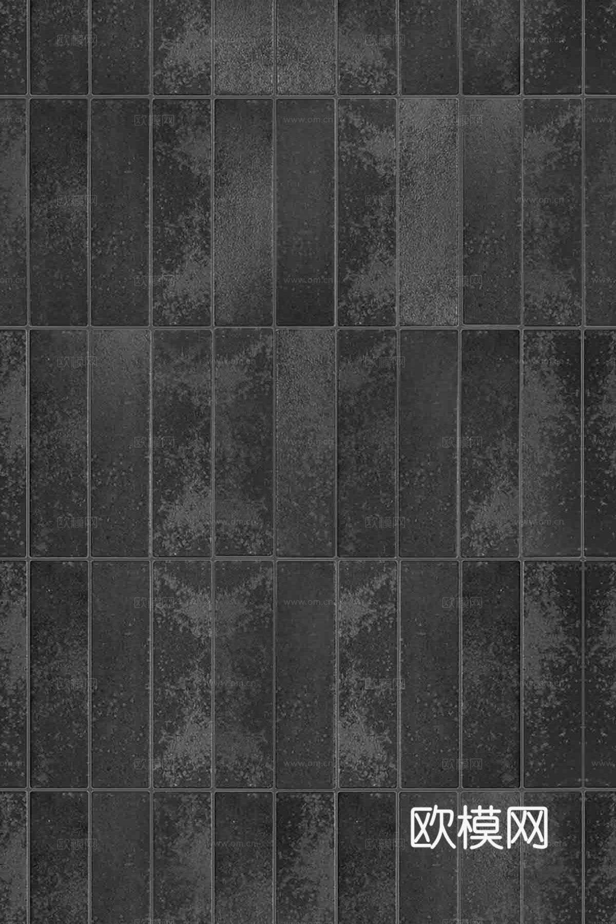 现代复古无缝黑色条形砖艺术砖