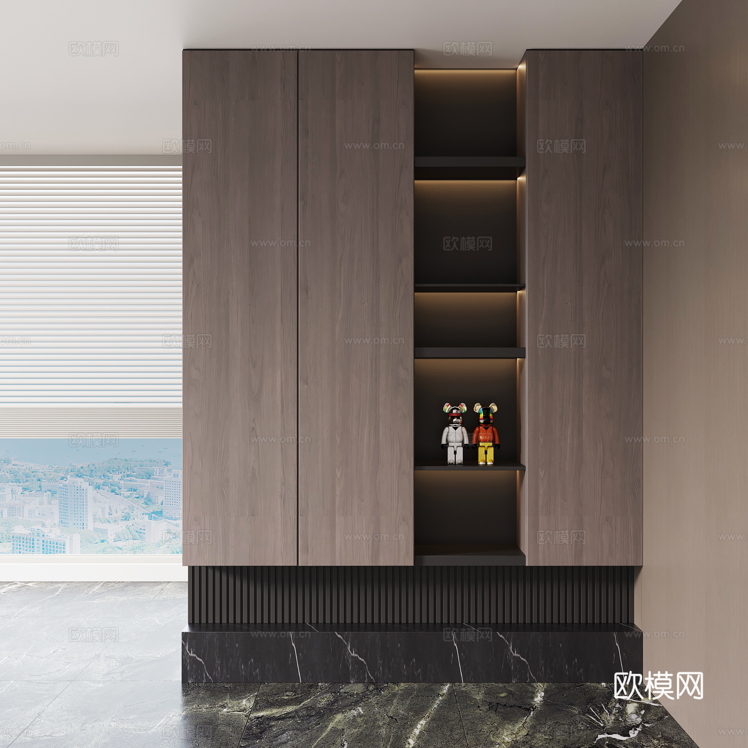 现代意式玄关su模型