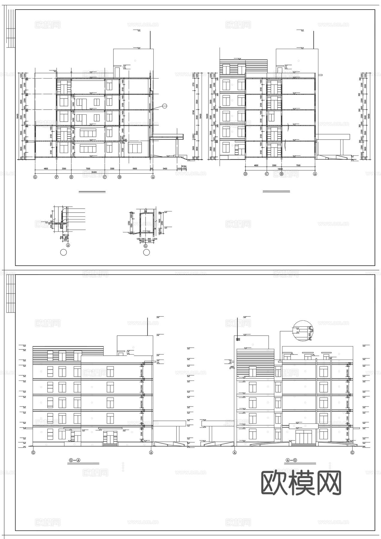 医疗建筑cad施工图