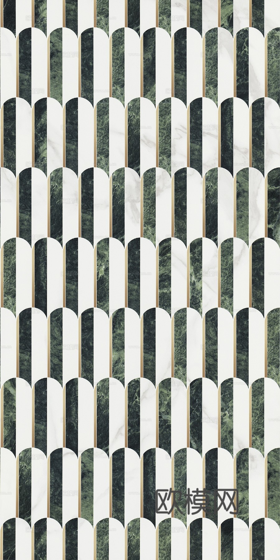 绿色羽毛砖艺术砖