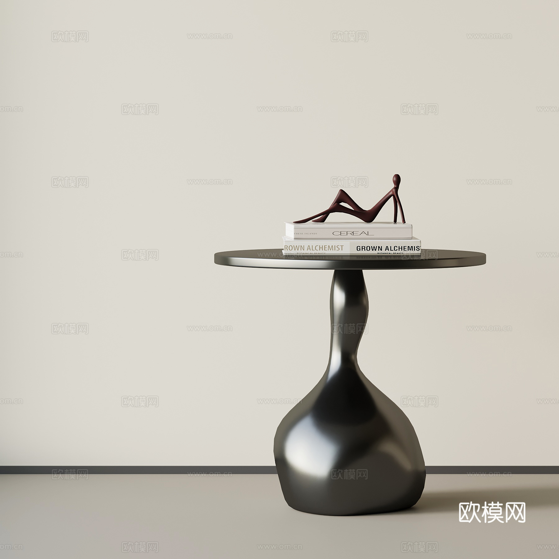 现代意式边几 圆几角几su模型