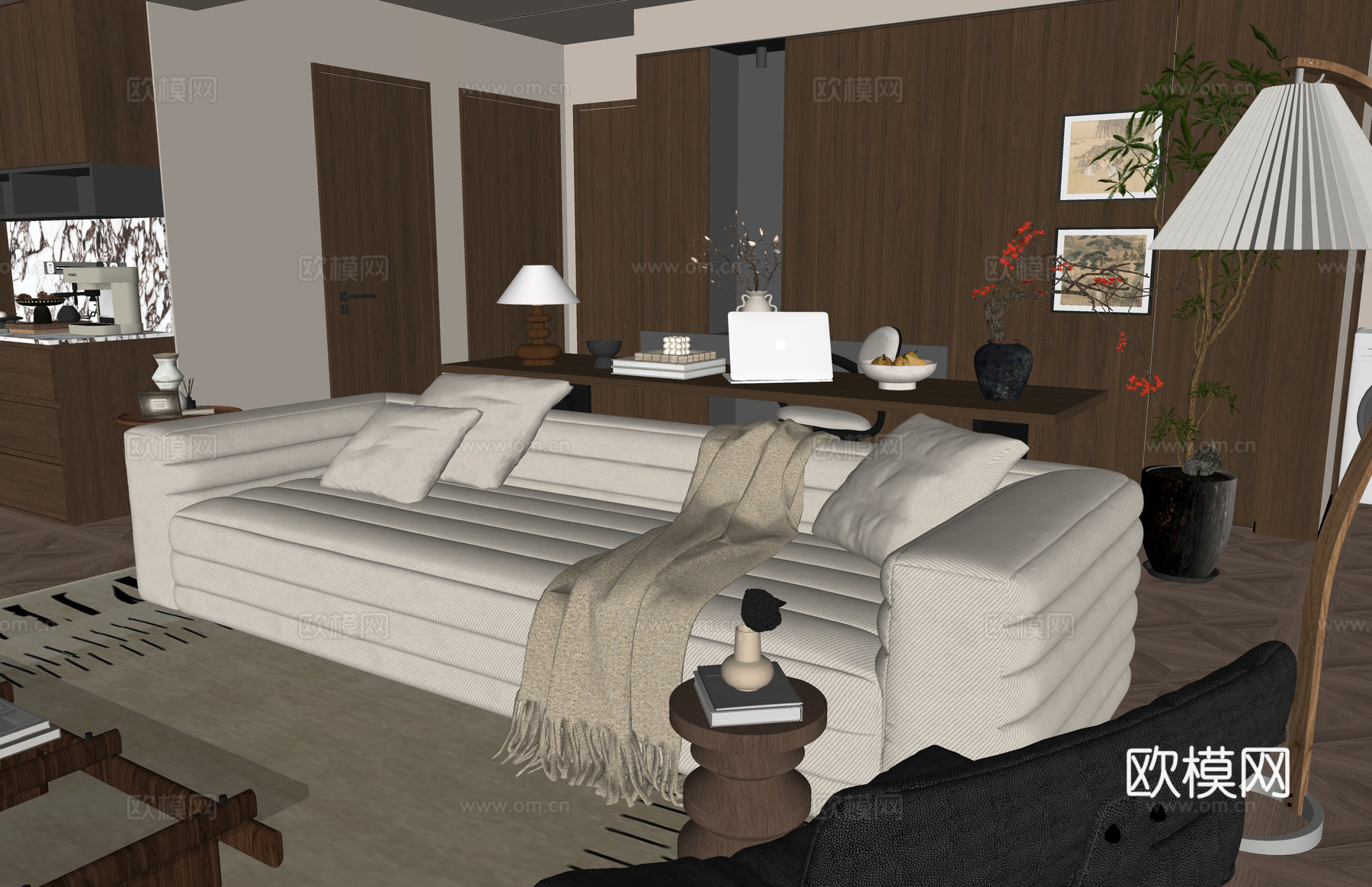 阳台 卫生间 衣帽间su模型